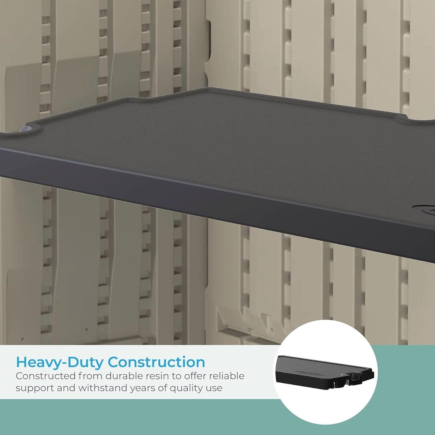 Suncast Suncast Vertical Shed 27.75 in. W x 14.5 in. D Shelf Kit in Black