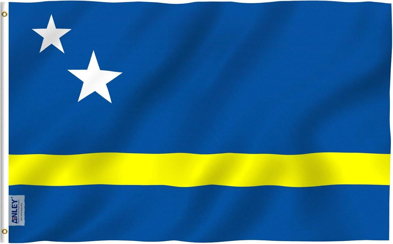 Anley Fly Breeze 3x5 Foot Curaçao Flag - Curaçaoan Flags Polyester