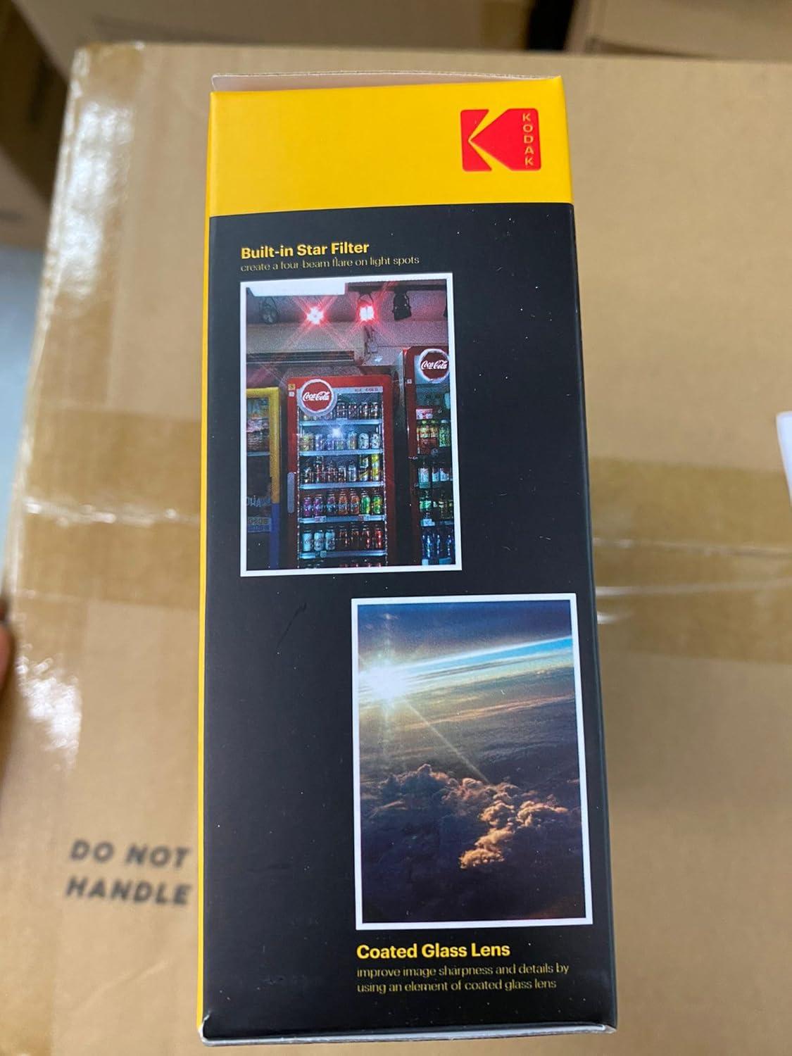 Kodak Reto H35N Tripod Hole Half-Frame Film Camera, with Bulb Function, Optical Lens, Striped Green