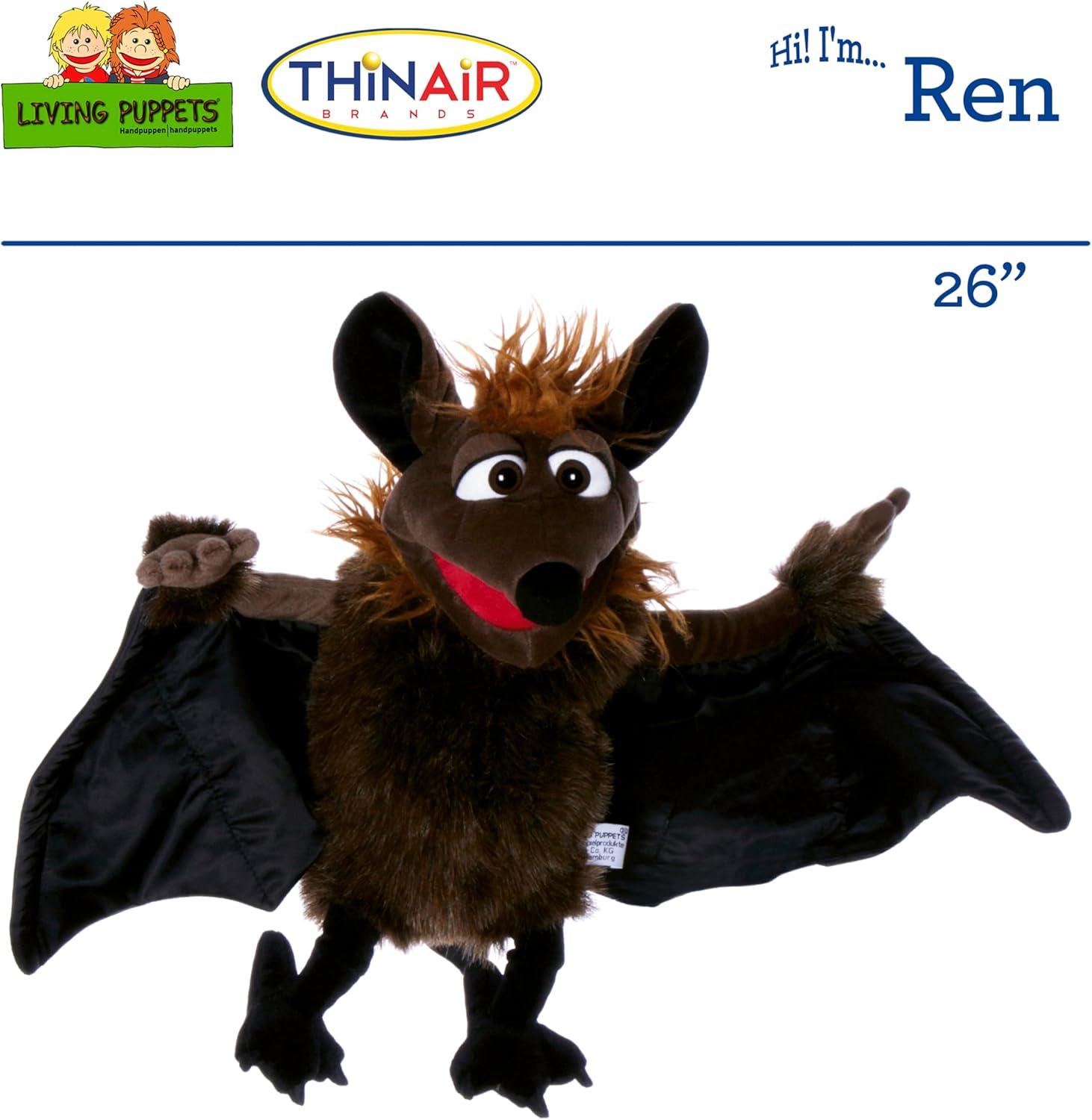 Living Puppets - Artie The Coyotte Large 27-Inch Plush Hand Puppet - Fine European Design, Ultra-Soft and Cuddly, Promotes Child Development, Safety Certified, Teacher-Recommended for Boys and Girls