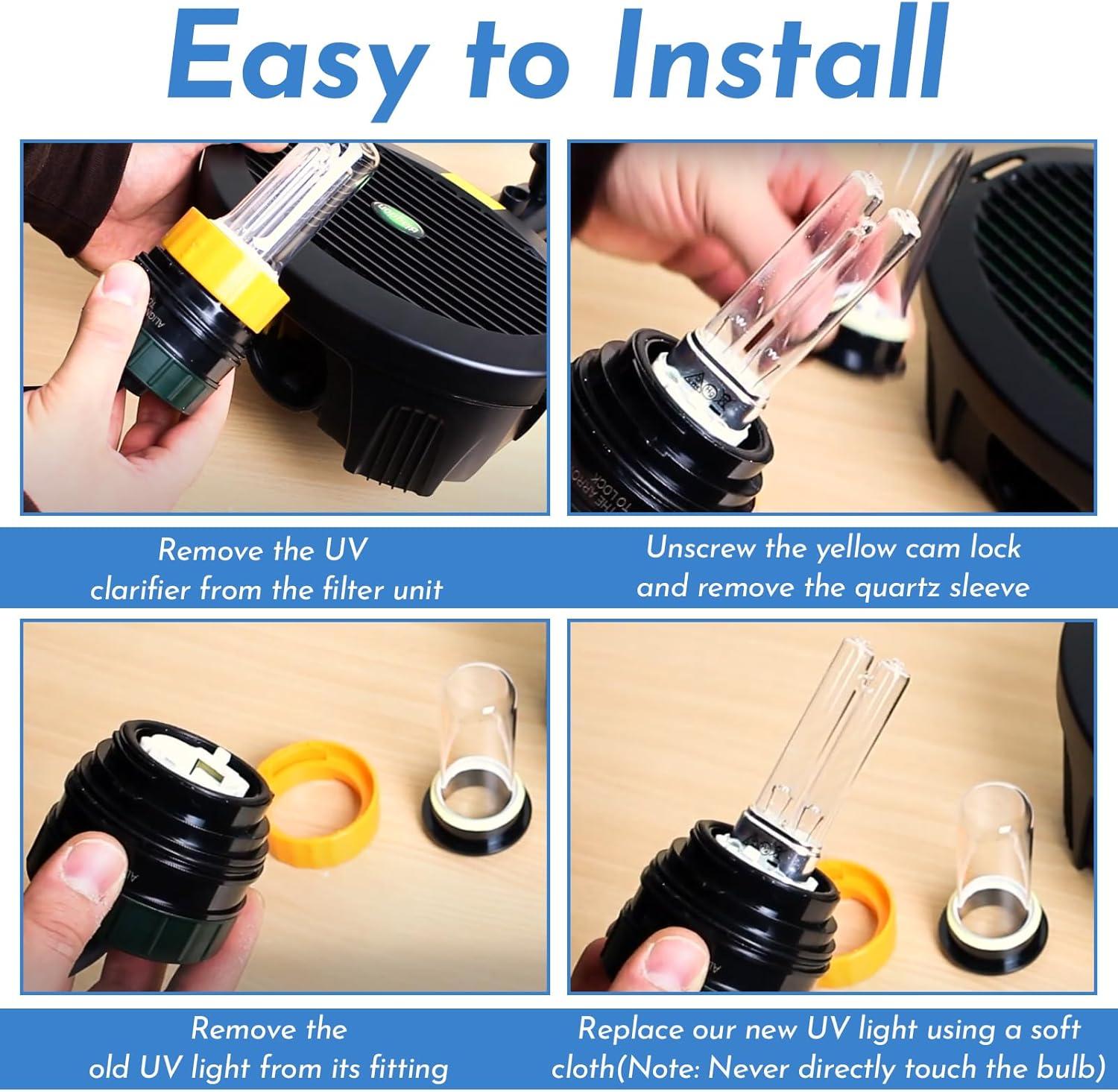 Aquagarden Pennington Aquagarden, Inpond & Awesome Pond UVC Replacement Lamp - 5 Watt , Fits the 200 & 300 & 450 Gallon Models