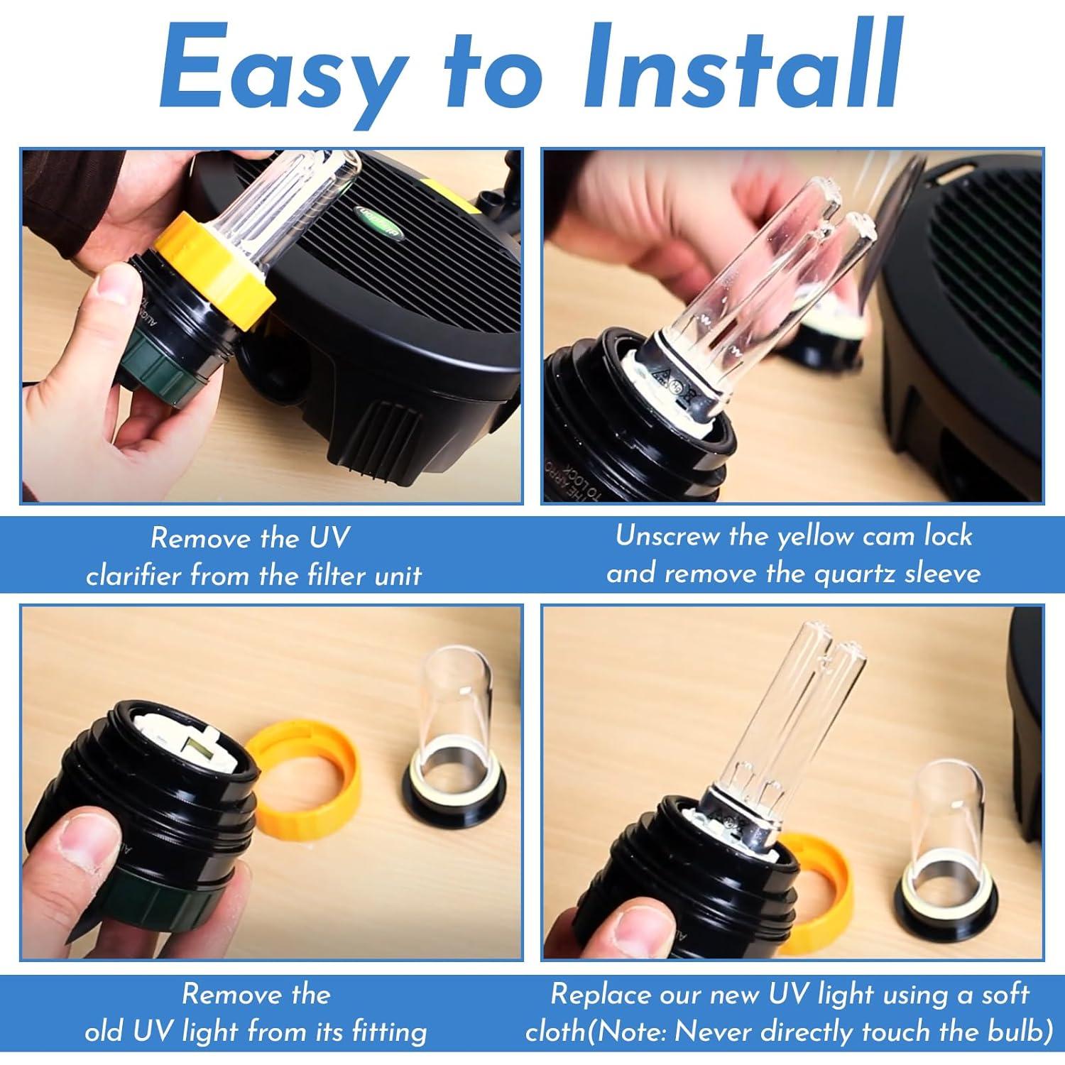 Aquagarden Pennington Aquagarden, Inpond & Awesome Pond UVC Replacement Lamp - 5 Watt , Fits the 200 & 300 & 450 Gallon Models