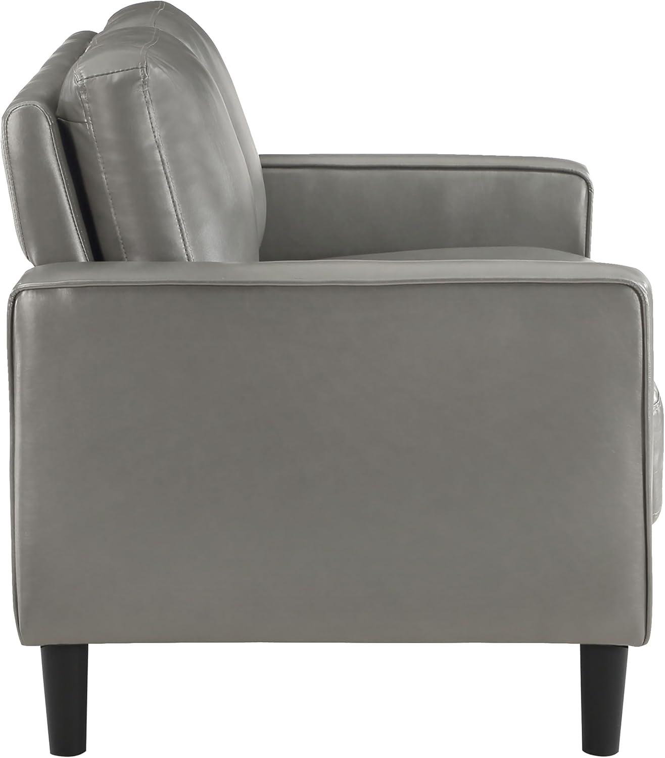 Alma Ruth 3-Piece Upholstered Track Arm Sofa Set Grey
