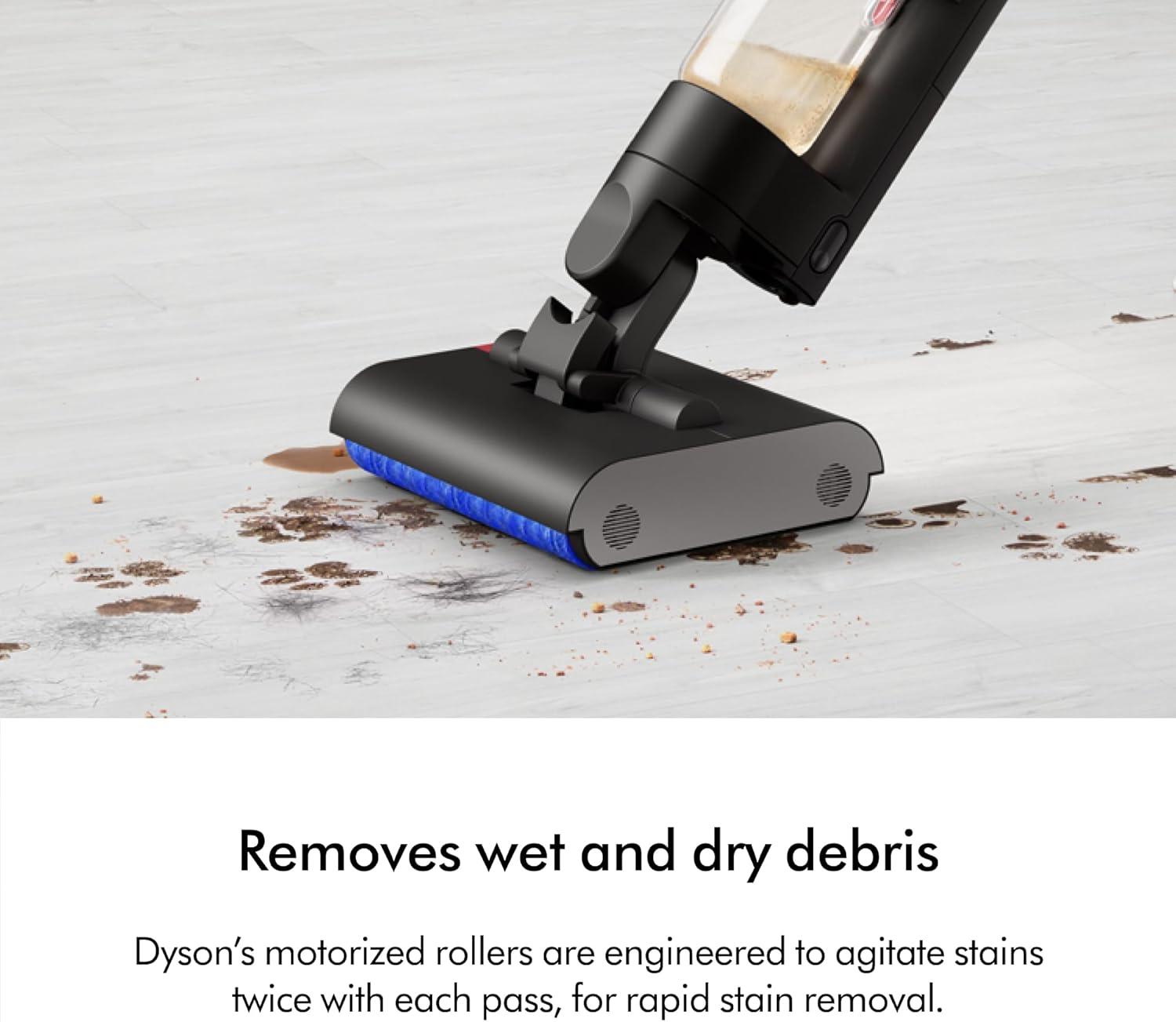 Dyson WashG1 Wet Cleaner Matte Black/Blue: Bagless, Battery-Powered, 4 Speeds, Hardwood & Hard Floor, 2-Year Warranty