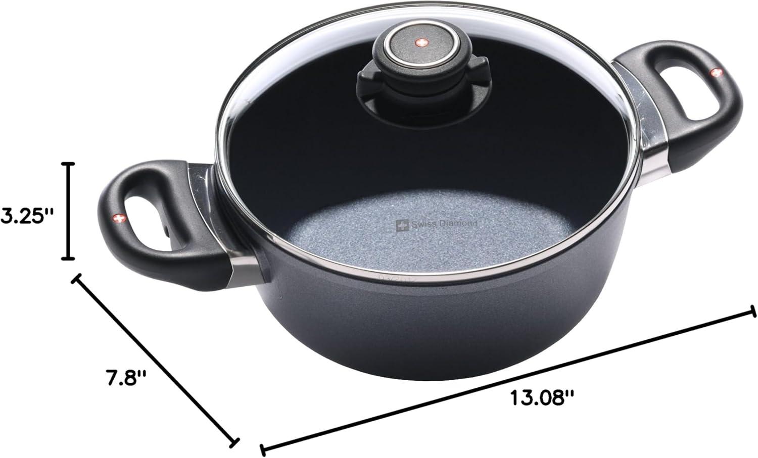 Swiss Diamond Round Non-Stick Casserole