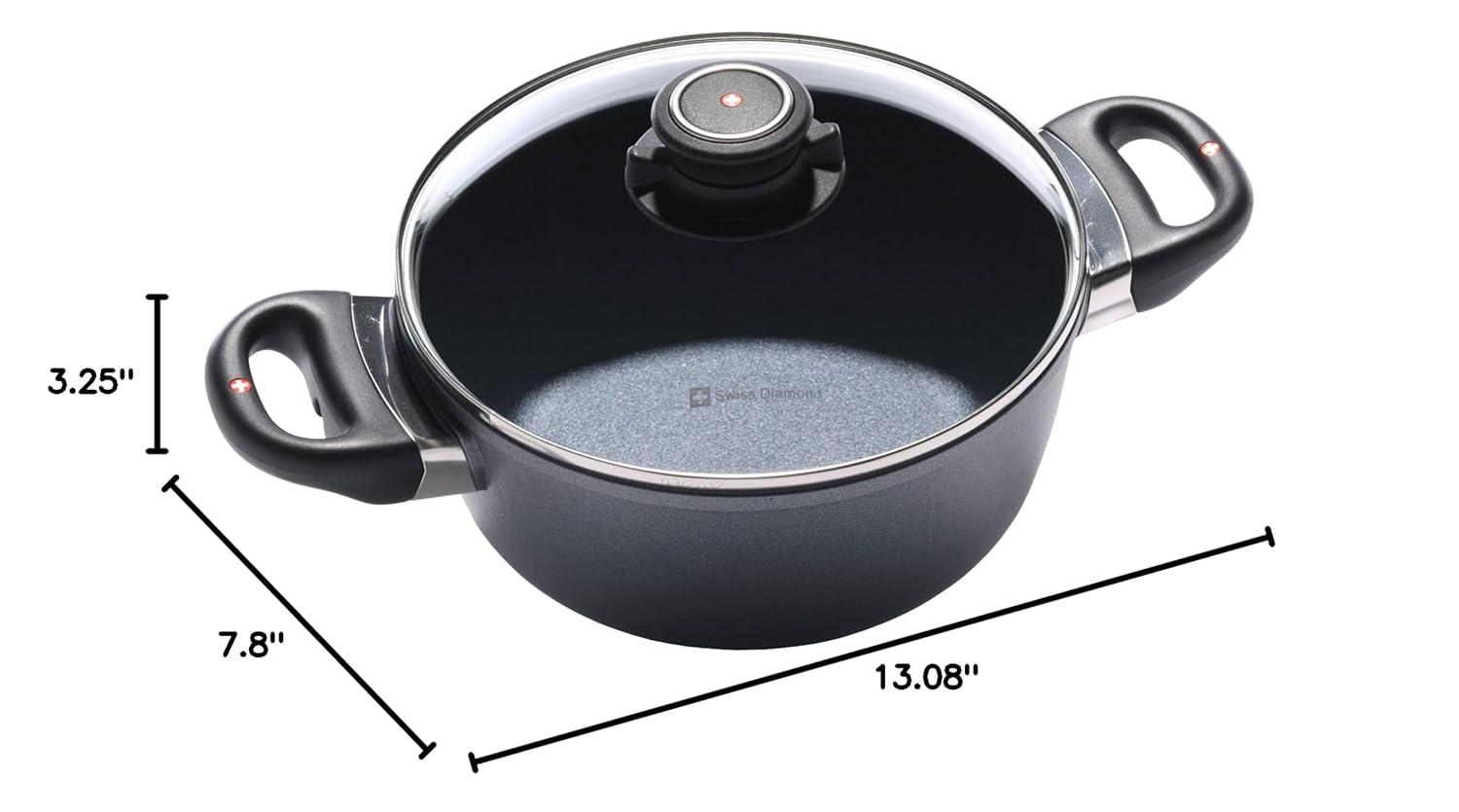 Swiss Diamond Round Non-Stick Casserole