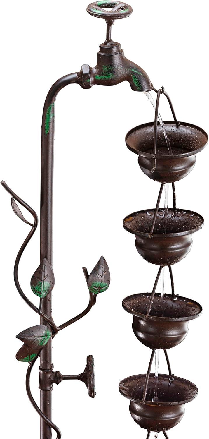 Gertrude Outdoor Metal Weather Resistant Floor Fountain