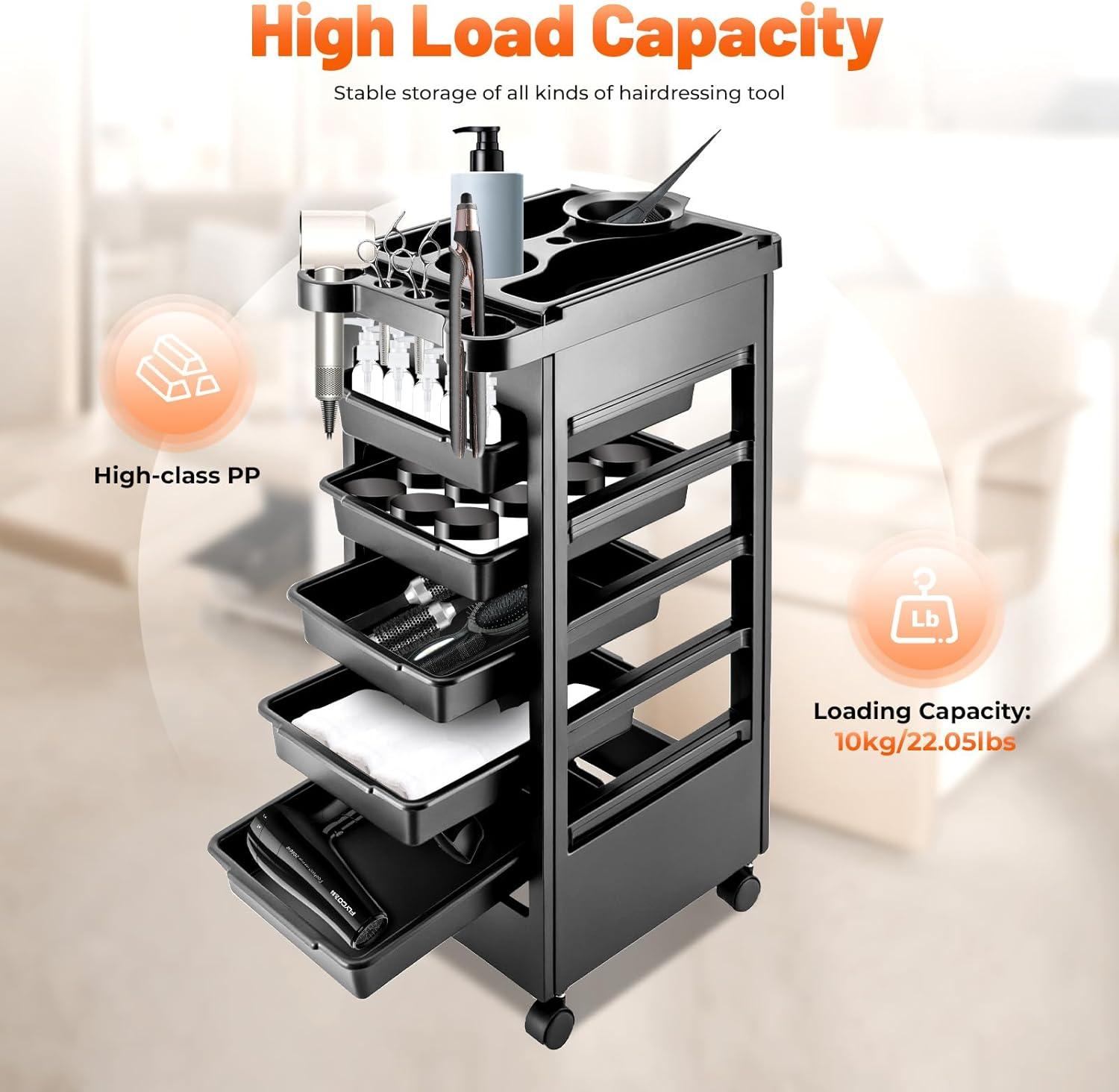 Saloniture Mobile Equipment Cart & Salon Trolley