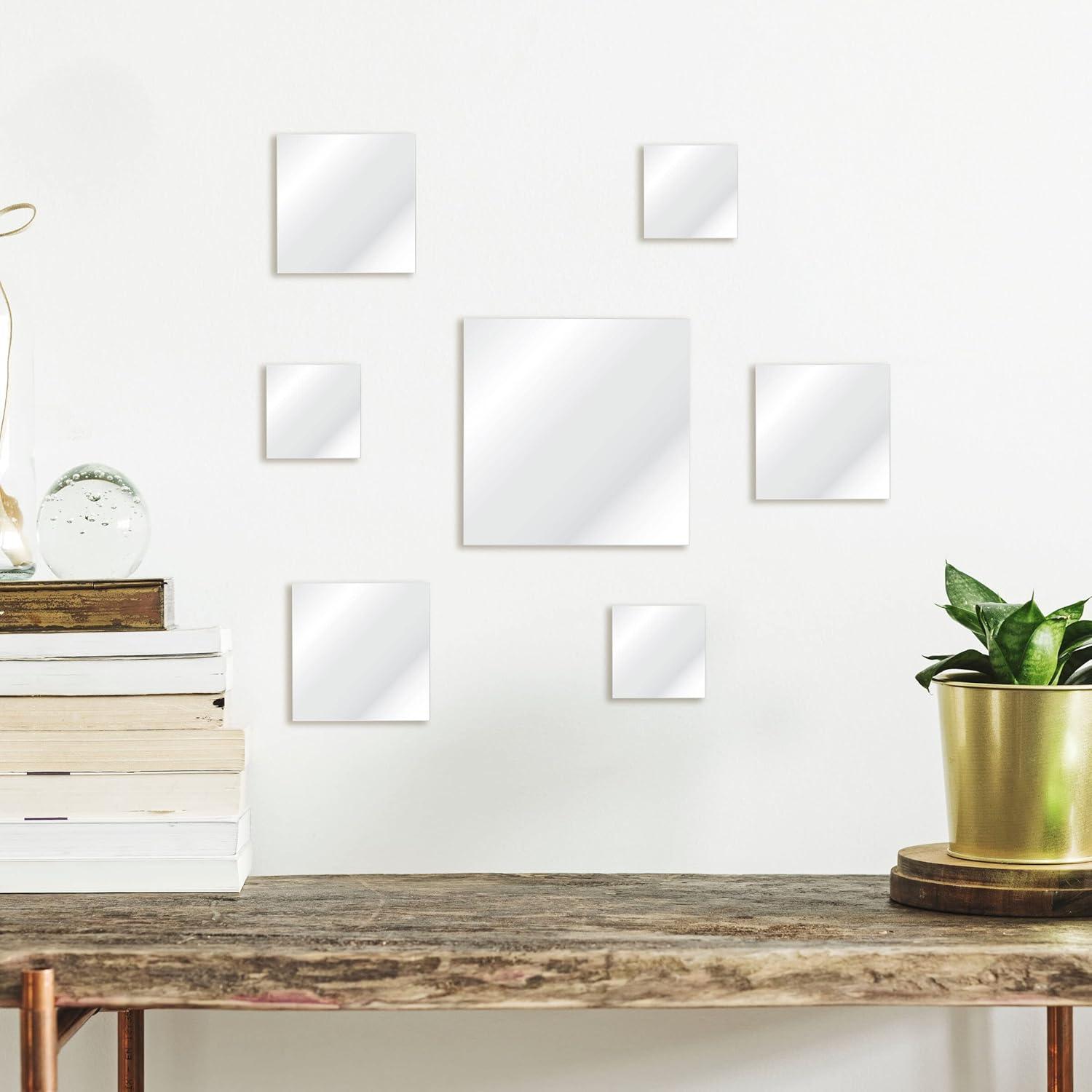 Elements Set of 7 Frameless Wall Mirrors