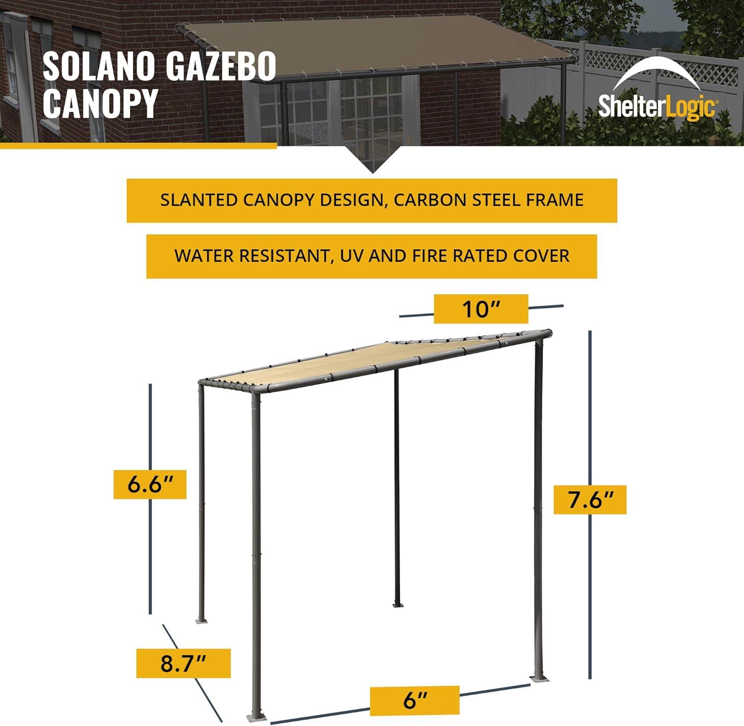 Shelterlogic 266100 10 x 6 ft. Solano Canopy