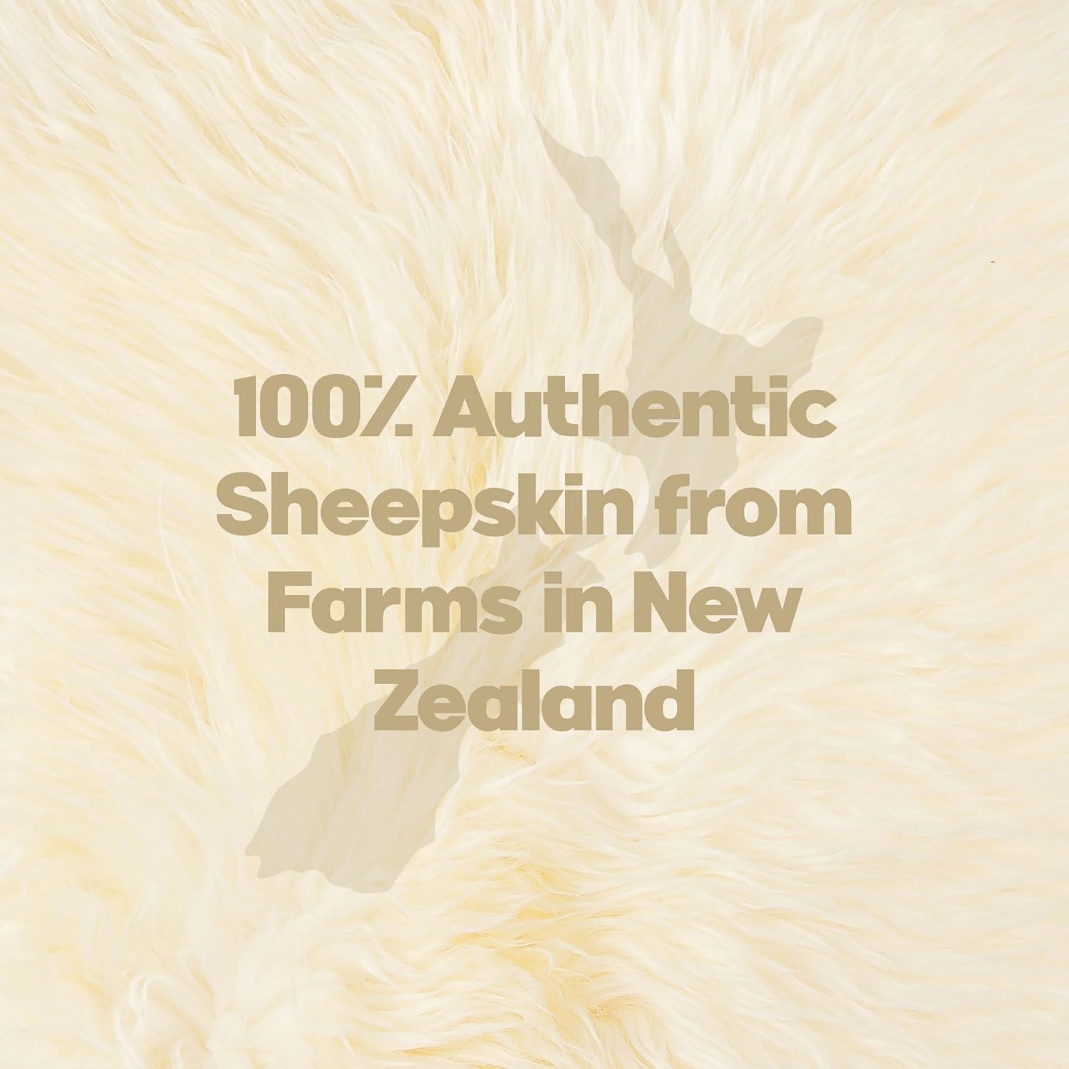Natural New Zealand Sheepskin Double Rug | Natural | 2'x6'