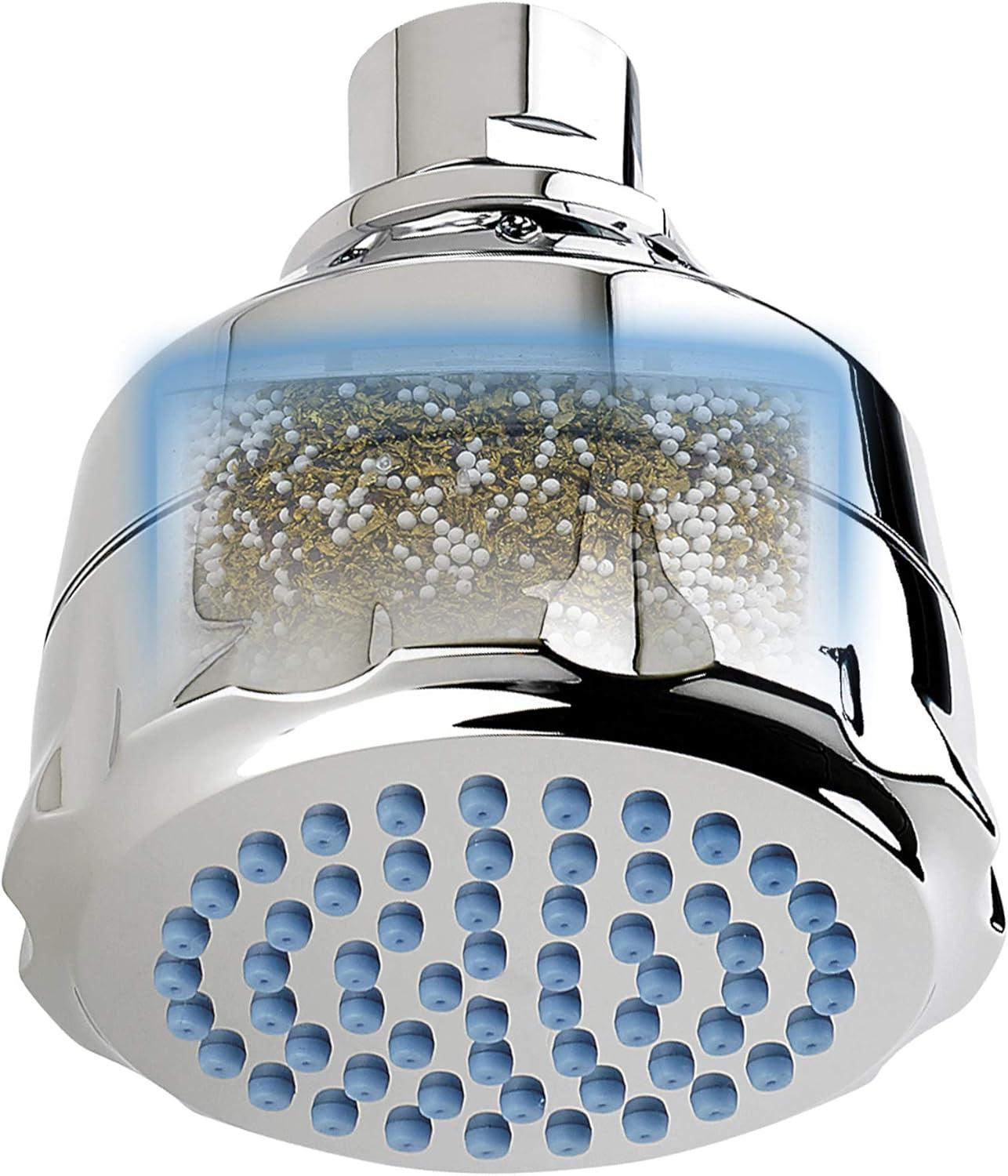 Pulse Chrome Wall Mounted Showerhead with Filter