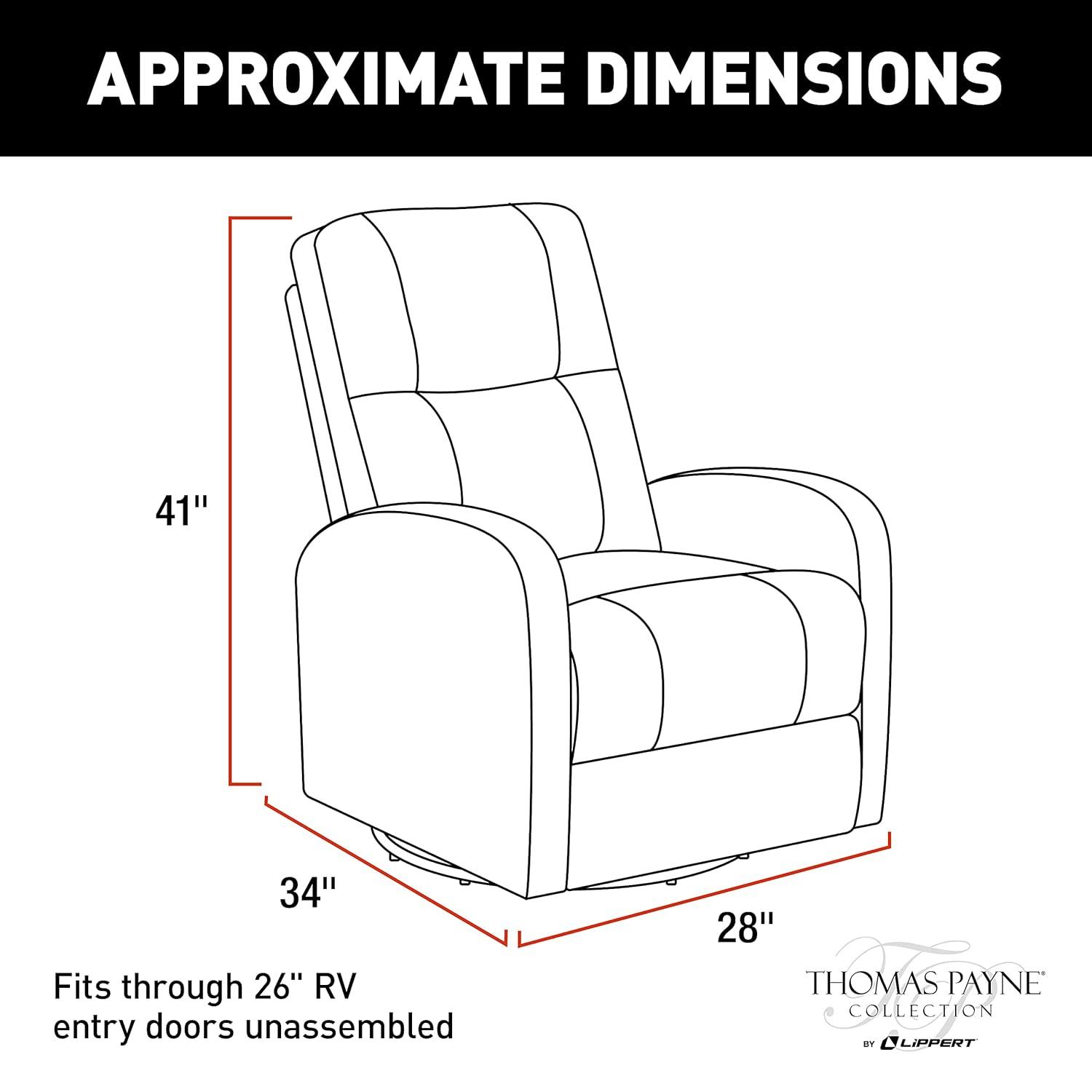 Lippert 2020135002 Pushback Recliner (Altoona)