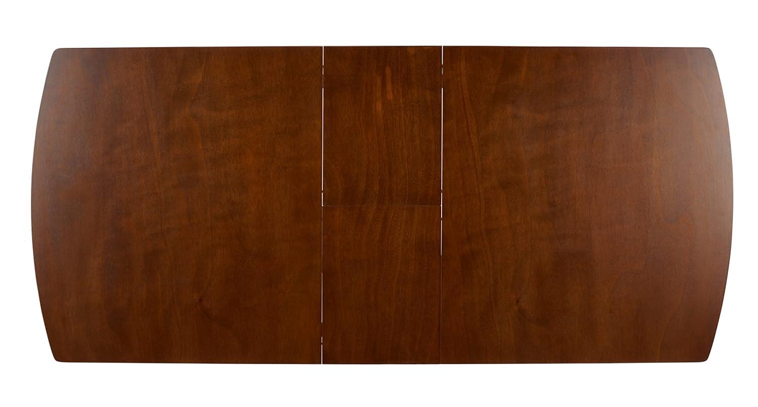 Varda Manual Extension Dining Table - DTB1402A - Walnut - Safavieh