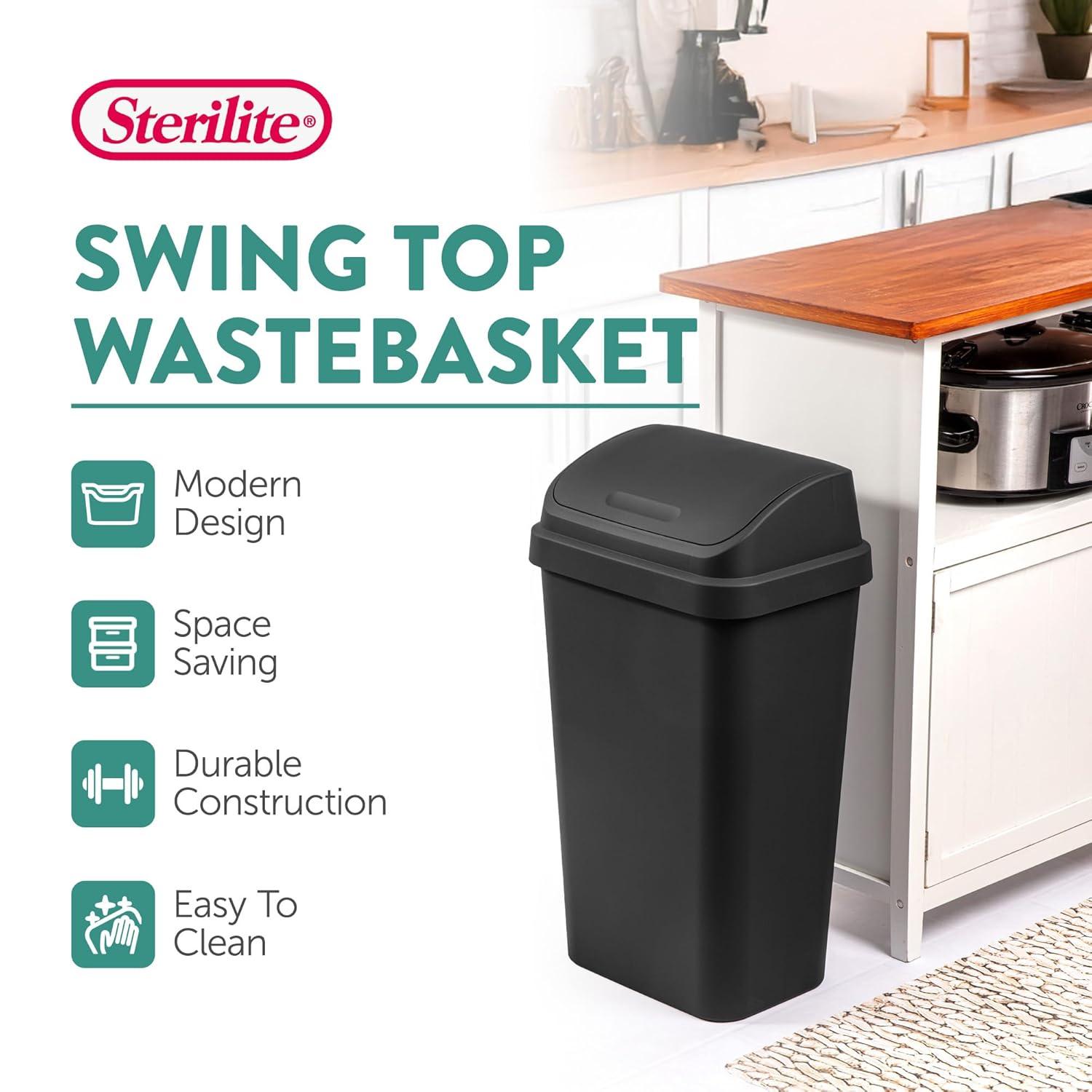 Sterilite 13 Gallon Swing Top Trash Can & Reviews | Wayfair