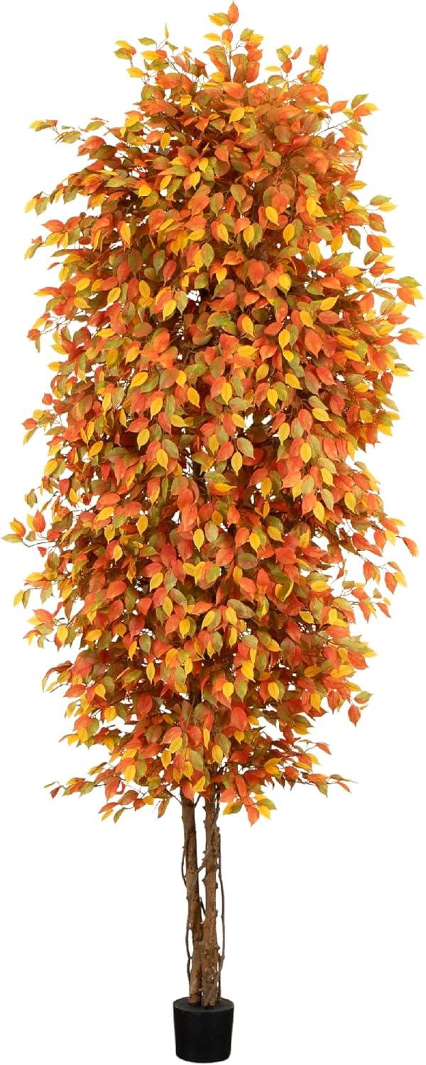 Nearly Natural 10ft. Autumn Ficus Artificial Fall Tree