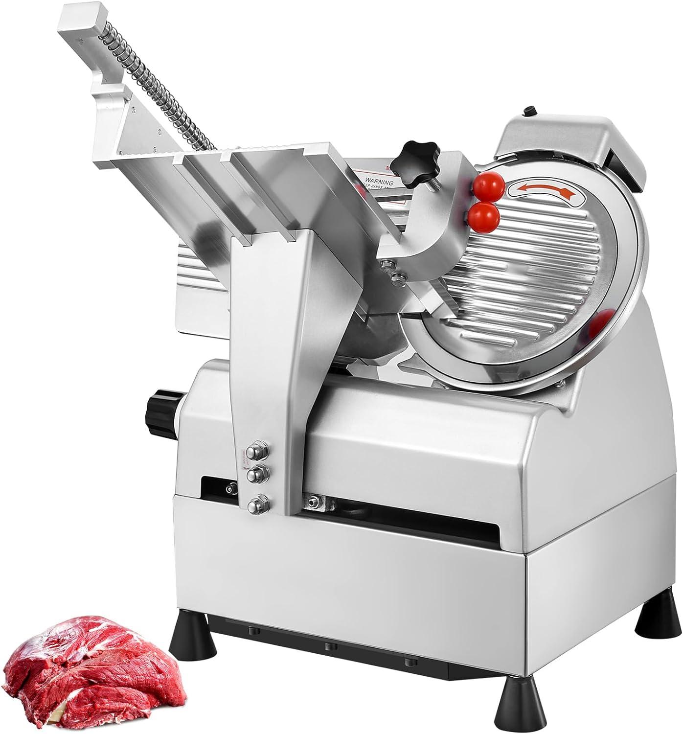 VEVOR Aluminum Metal Electric Meat Slicer