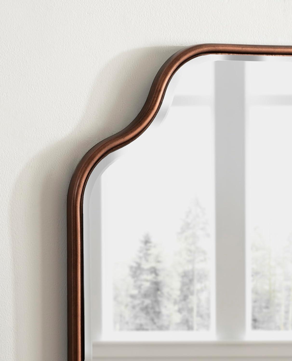 Kate & Laurel All Things Decor 24"x36" Plumley Framed Wall Mirror Bronze
