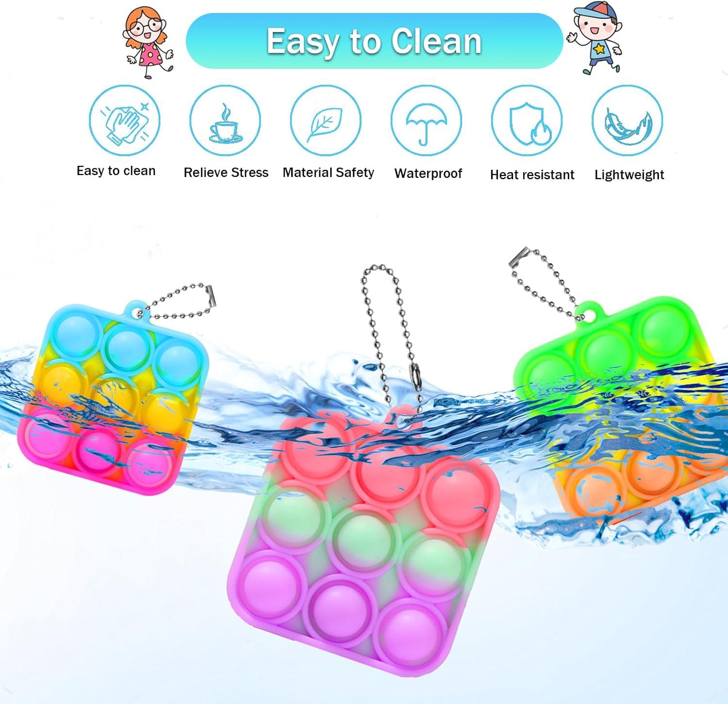 57PCS Party Favors for Kids, Fidget Toys Bulk Its Birthday Party Favors for Toddlers, Small Classroom Prizes Box Fidgets Toys, Goodie Bag Stuffers, Treasure Chest, Bubbles Poppers
