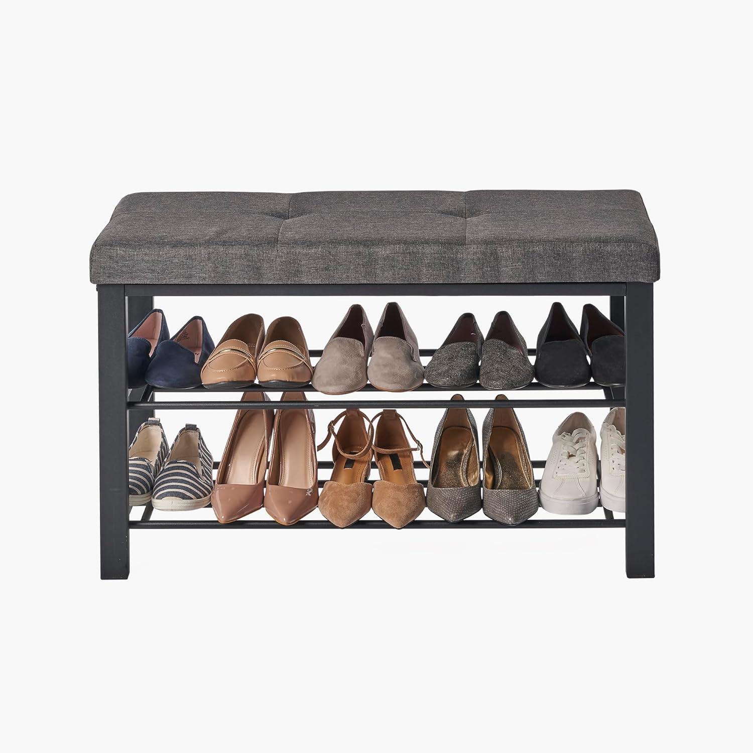 10 Pair Shoe Storage Bench