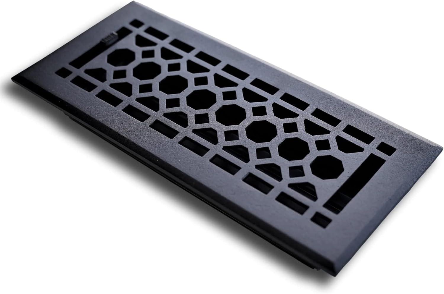 Black Cast Iron Honeycomb 4 x 12 Vent Cover