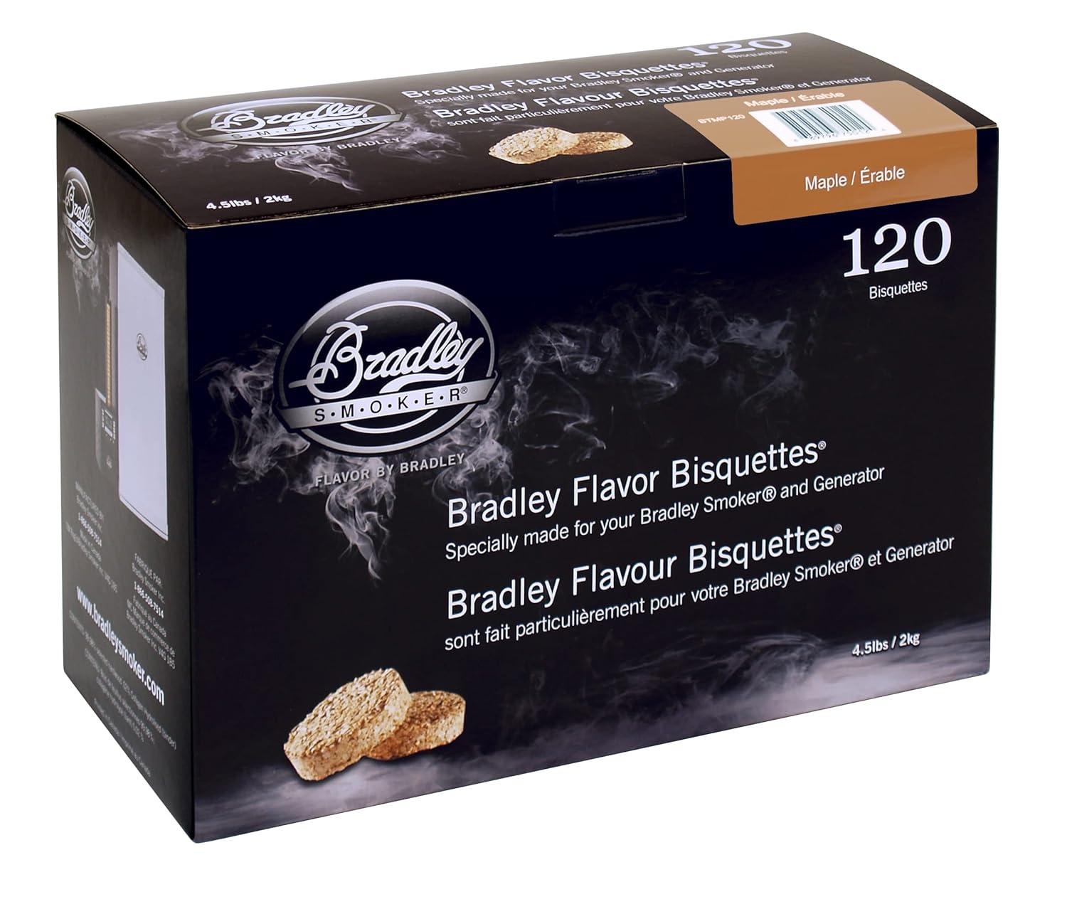 Bradley Smoker Smoking Bisquettes Maple Wood 120Pk