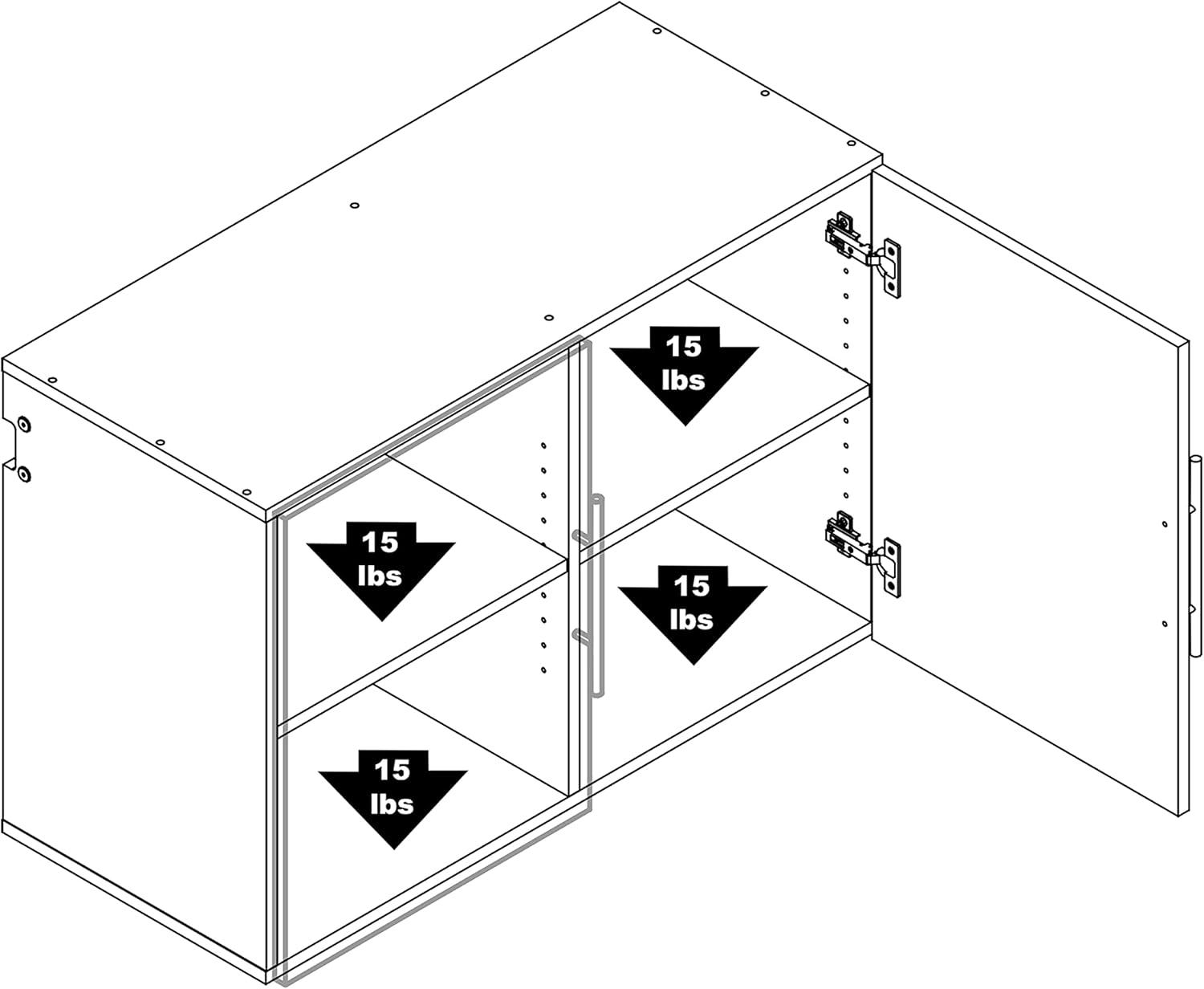 Aymir Single Storage Cabinet ( 24'' H x 36'' W x 16'' D)