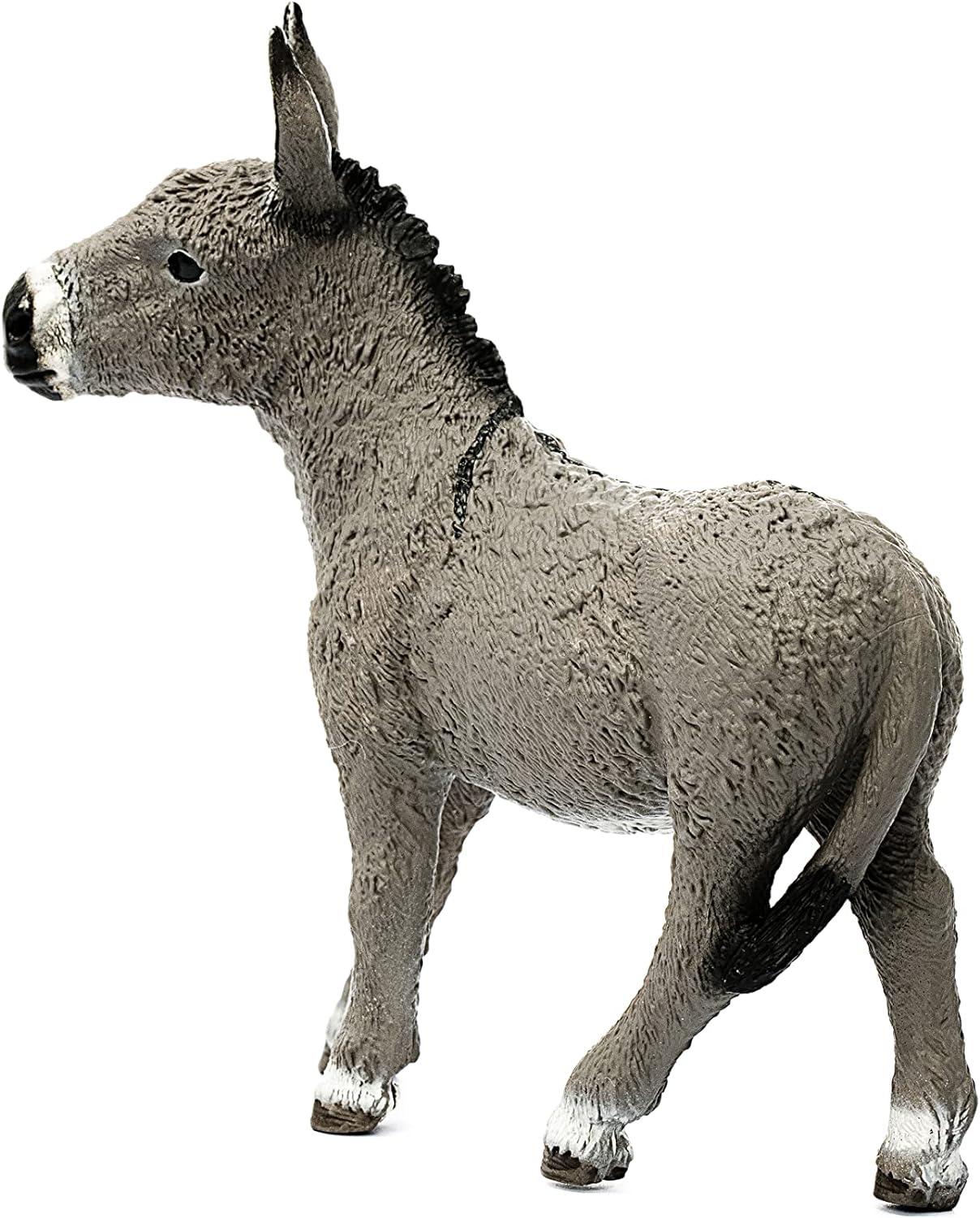 Schleich - Farm World: Donkey Animal Decorative Toy Figurine, 1 Pc