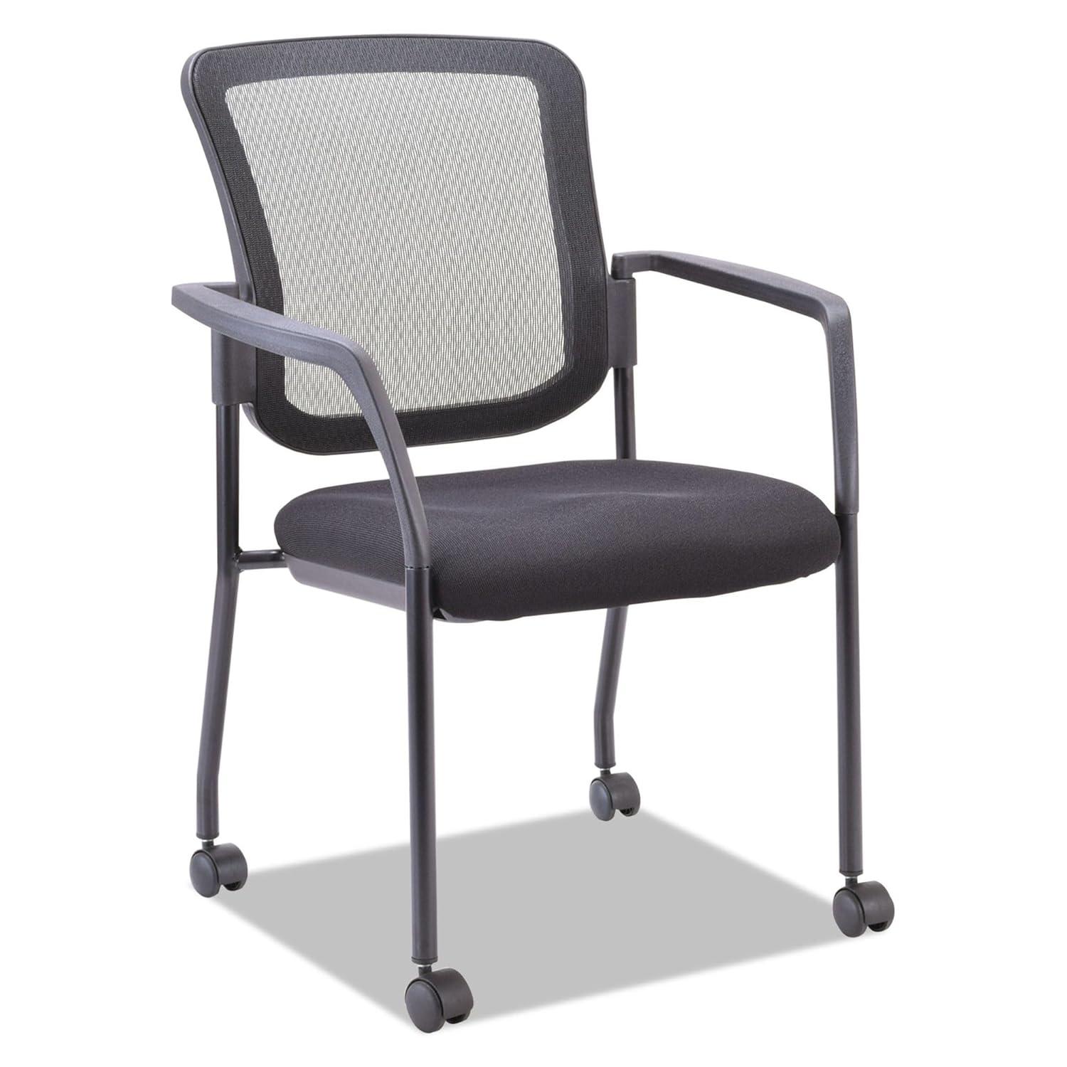 Alera® Stackable Mesh Seat Waiting Room Chair with Metal Frame