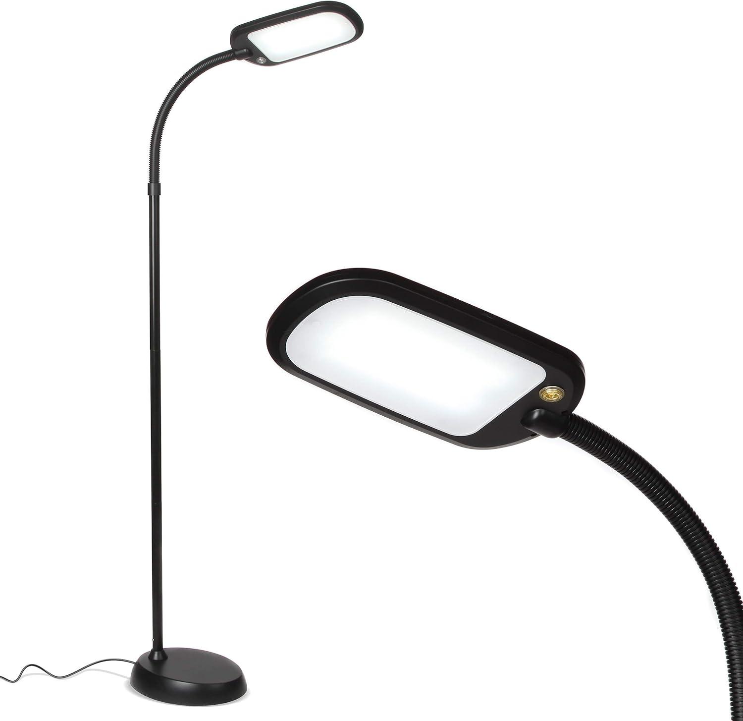 Brightech Litespan Slim 55 in. Industrial Dimmable LED Directional Task Floor Lamp
