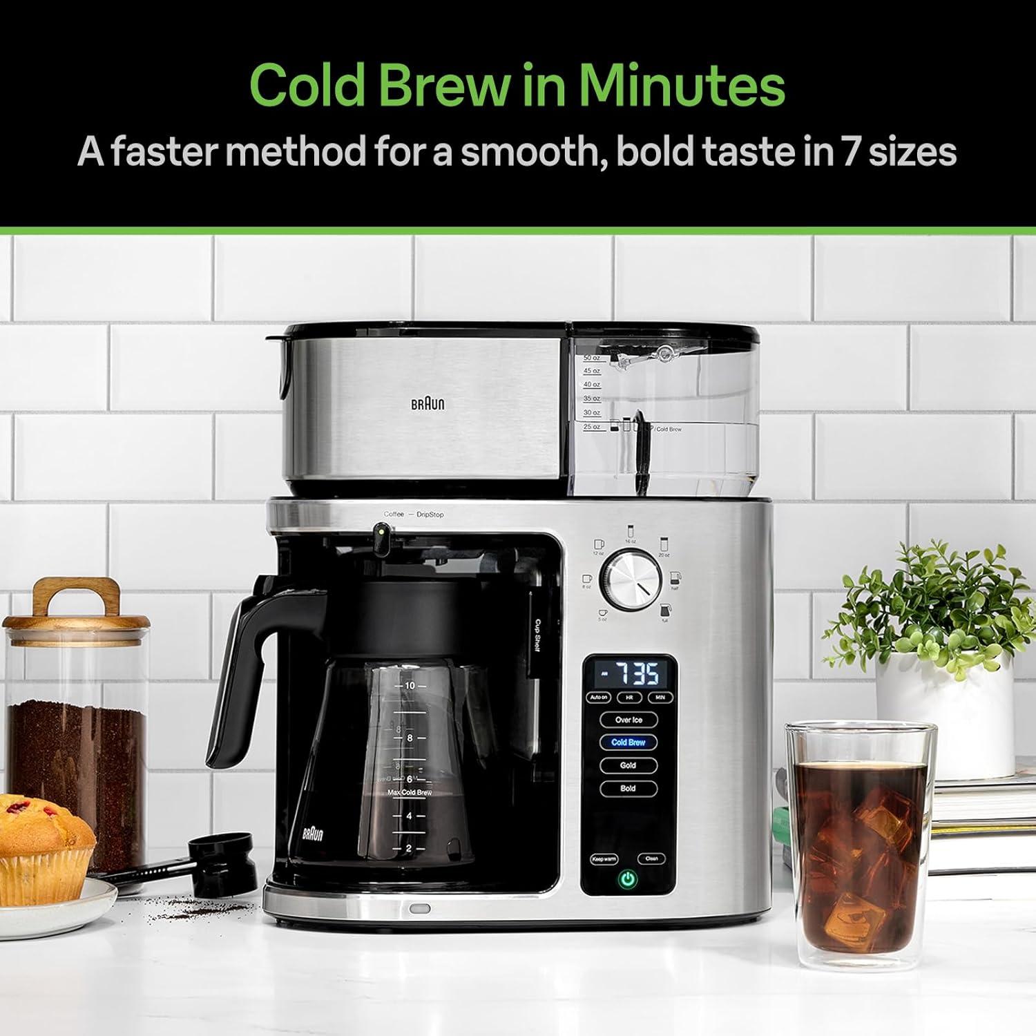 Braun ® MultiServe Plus 10-Cup Drip Coffee Maker with Cold Brew