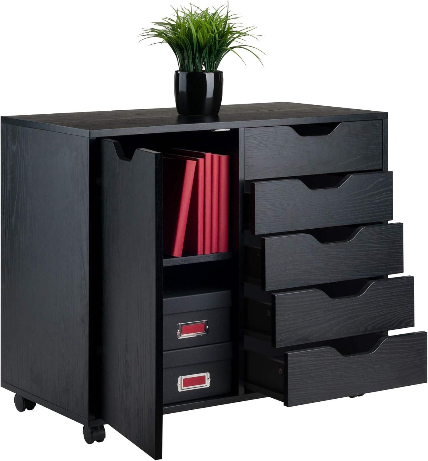 Halifax 5 Drawer 1 Side Cabinet - Winsome