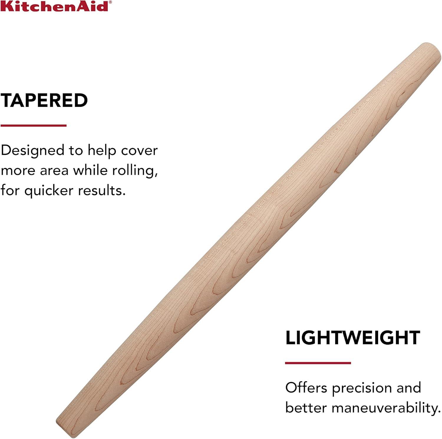 KitchenAid® KitchenAid KitchenAid Maplewood French Rolling Pin, 22-Inch, Brown