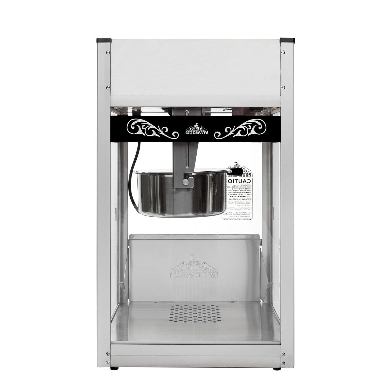 Olde Midway Olde Midway Tabletop Popcorn Machine, Popcorn Machine Stand / Cart
