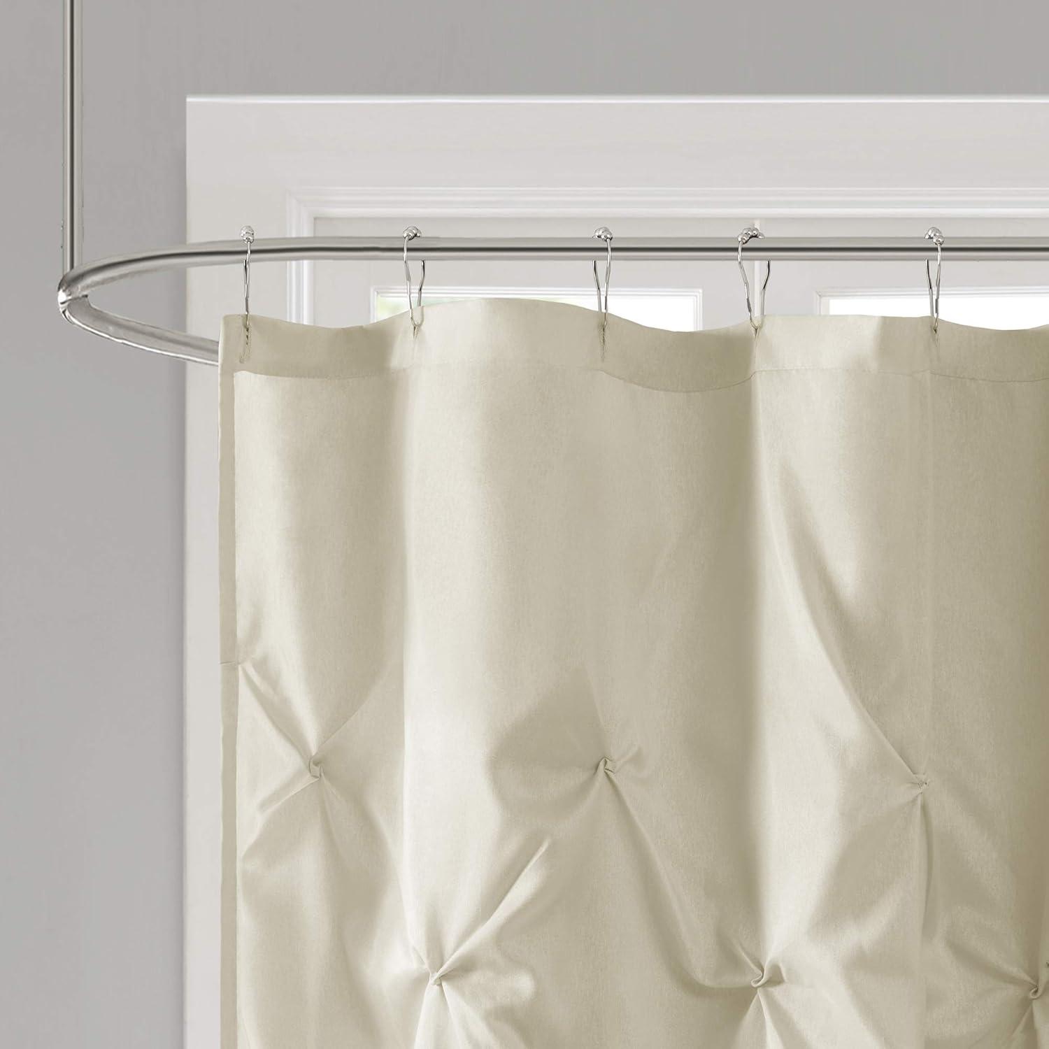 Laurel Tufted Semi-Sheer Shower Curtain