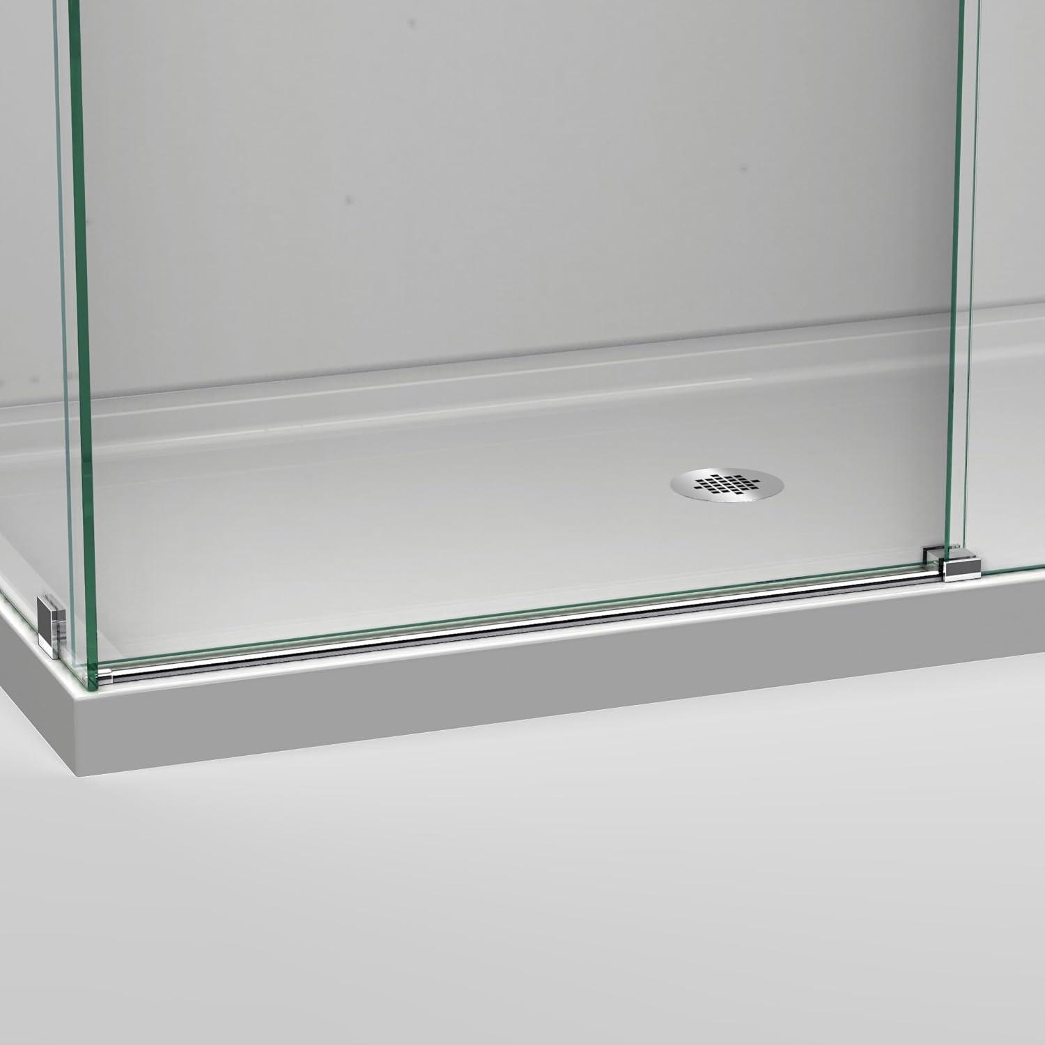 Enigma Air 60.38" W x 34.75" D x76" H Frameless Rectangle Walk In Shower Enclosure