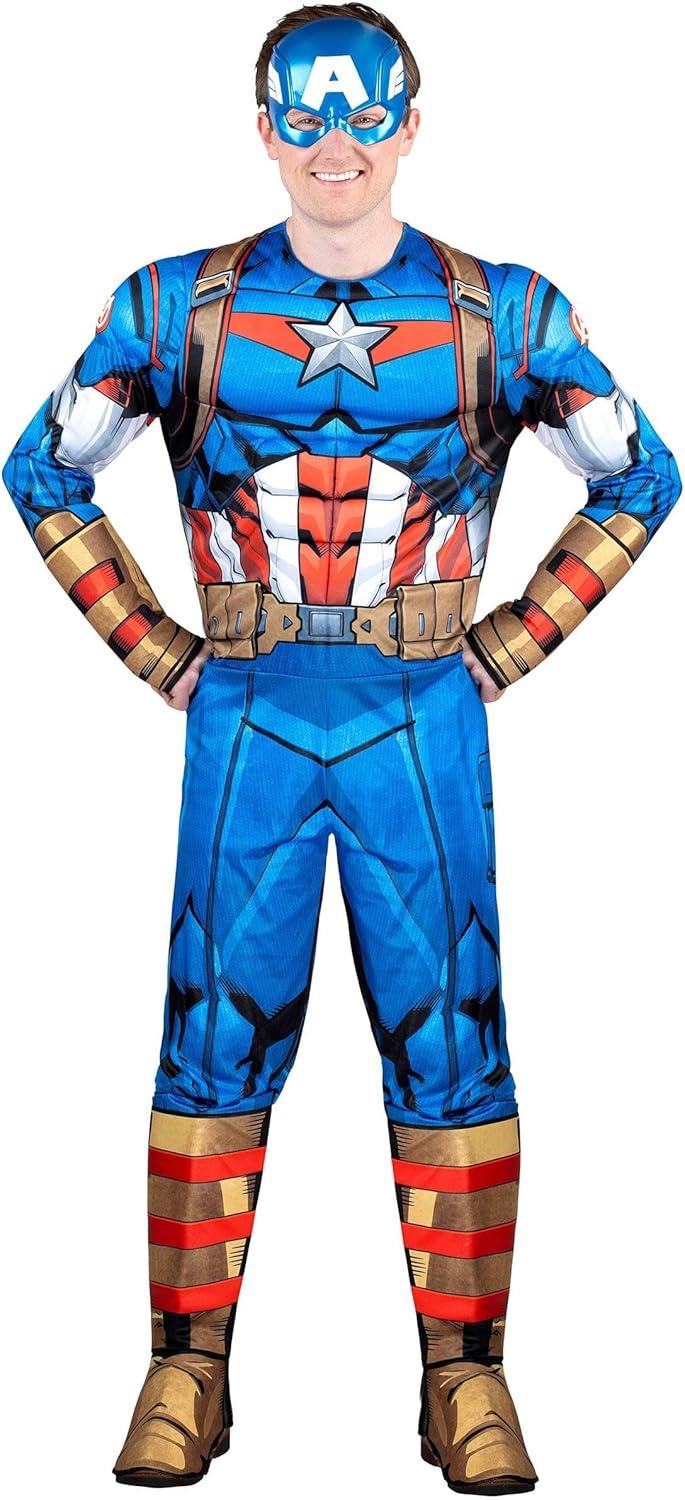 Adult Captain America Men's Deluxe Costume