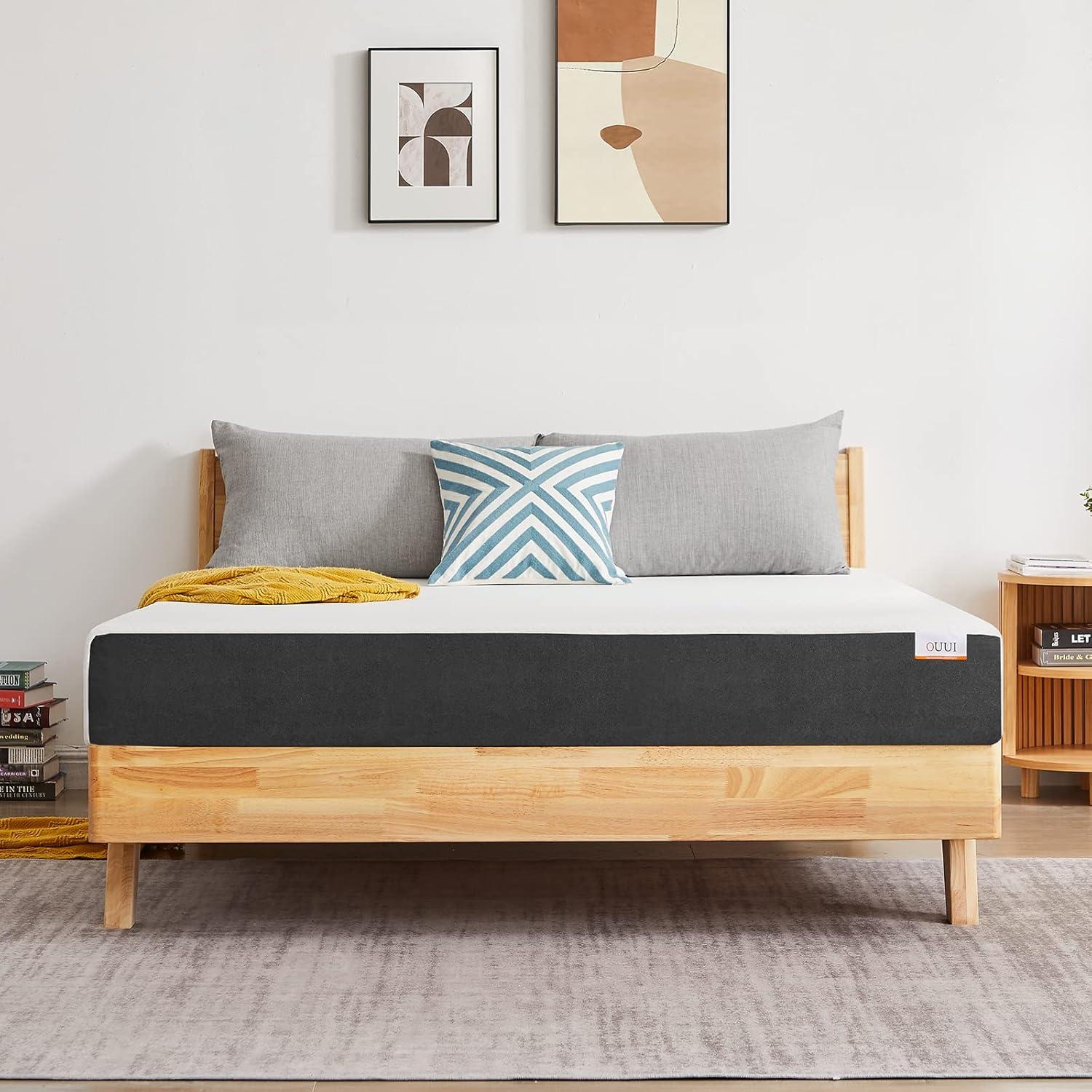 Queen Size Mattress, 5 Inch Queen Gel Memory Foam Mattress for Cool Sleep & Pressure Relief Breathable Cover Medium Firm Mattress in a Box, White, CertiPUR-US Certified