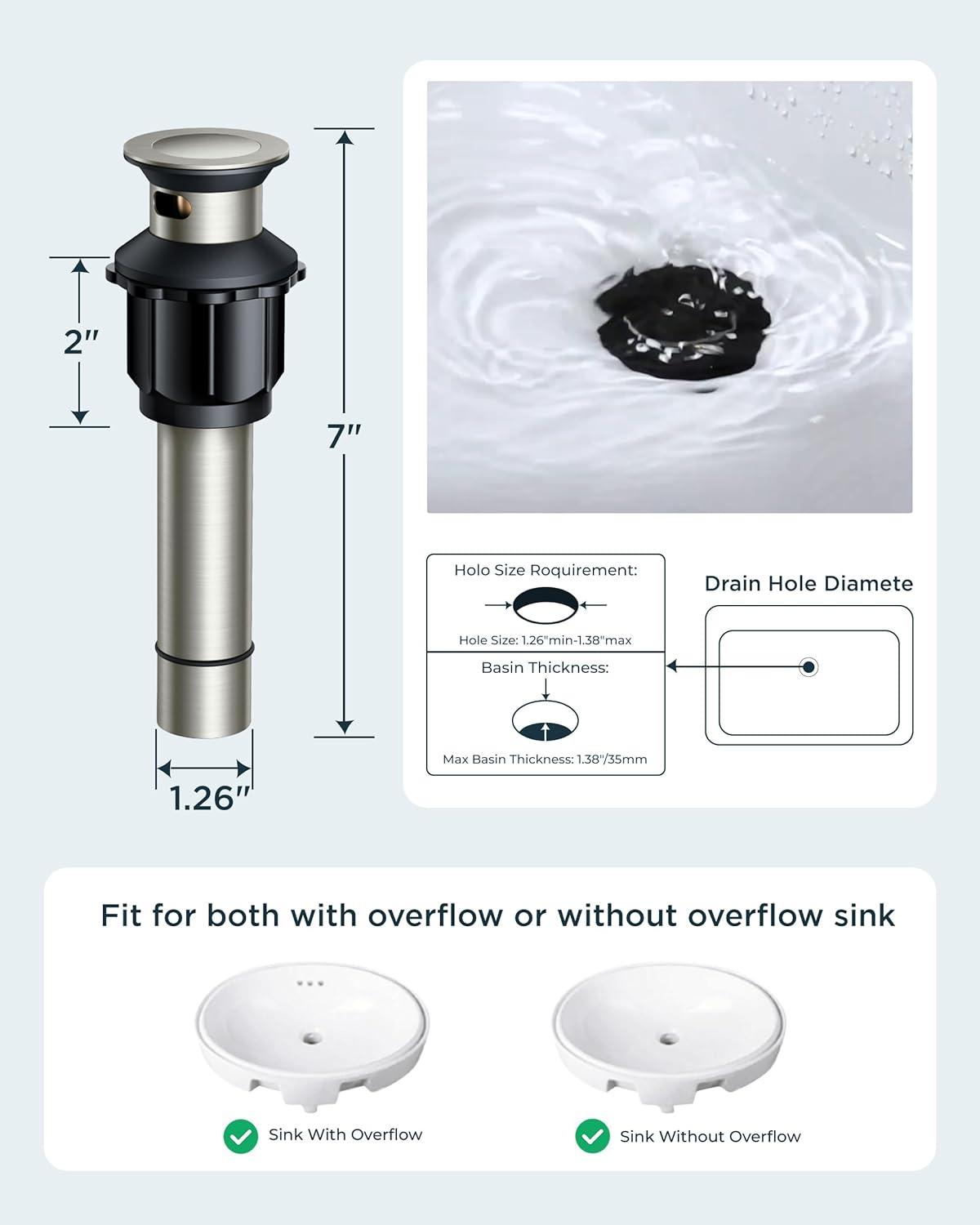 Widespread 2-handle Bathroom Faucet