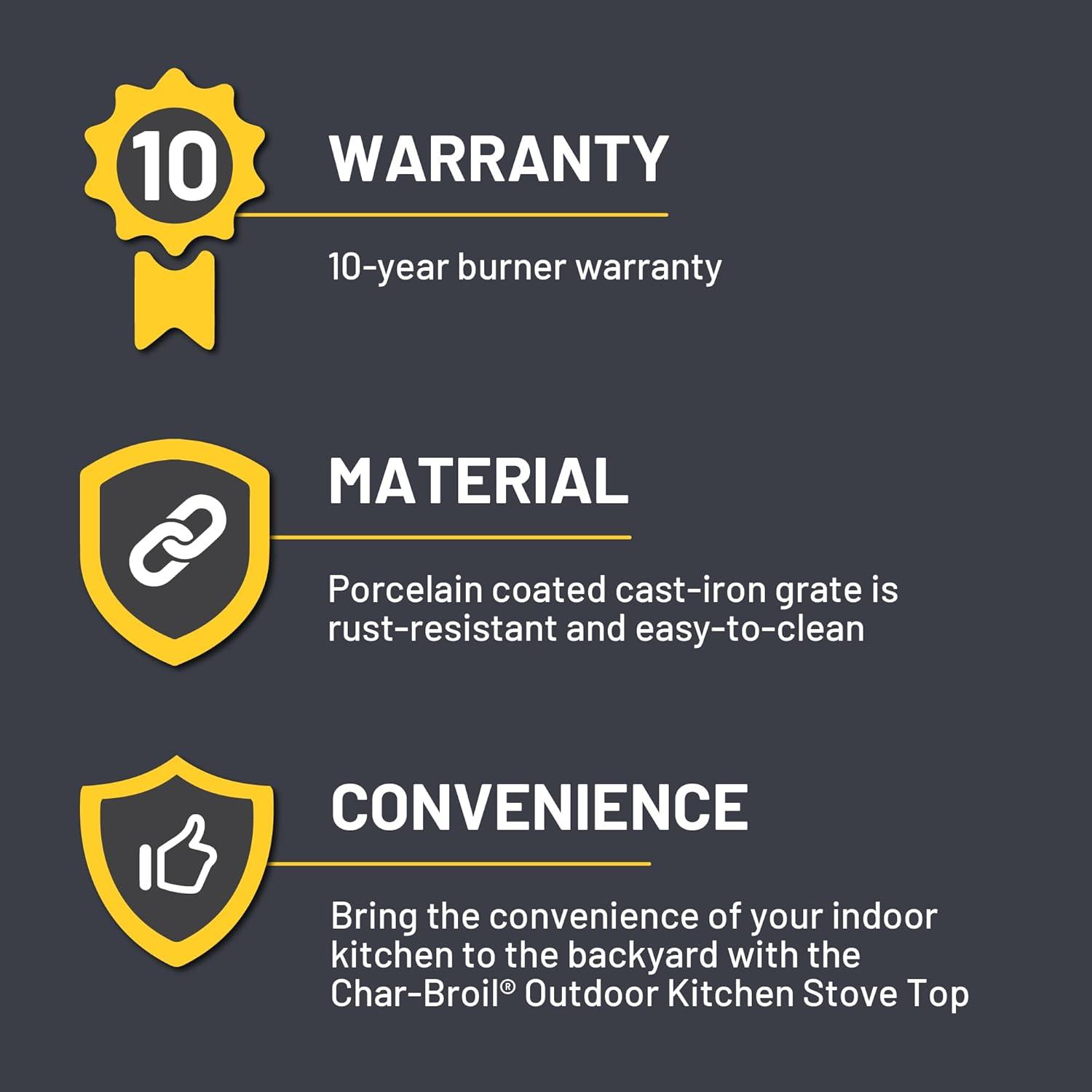 Charbroil Medallion Series Modular Outdoor Kitchen 2 - Burner Propane/Natural Gas Stove Component