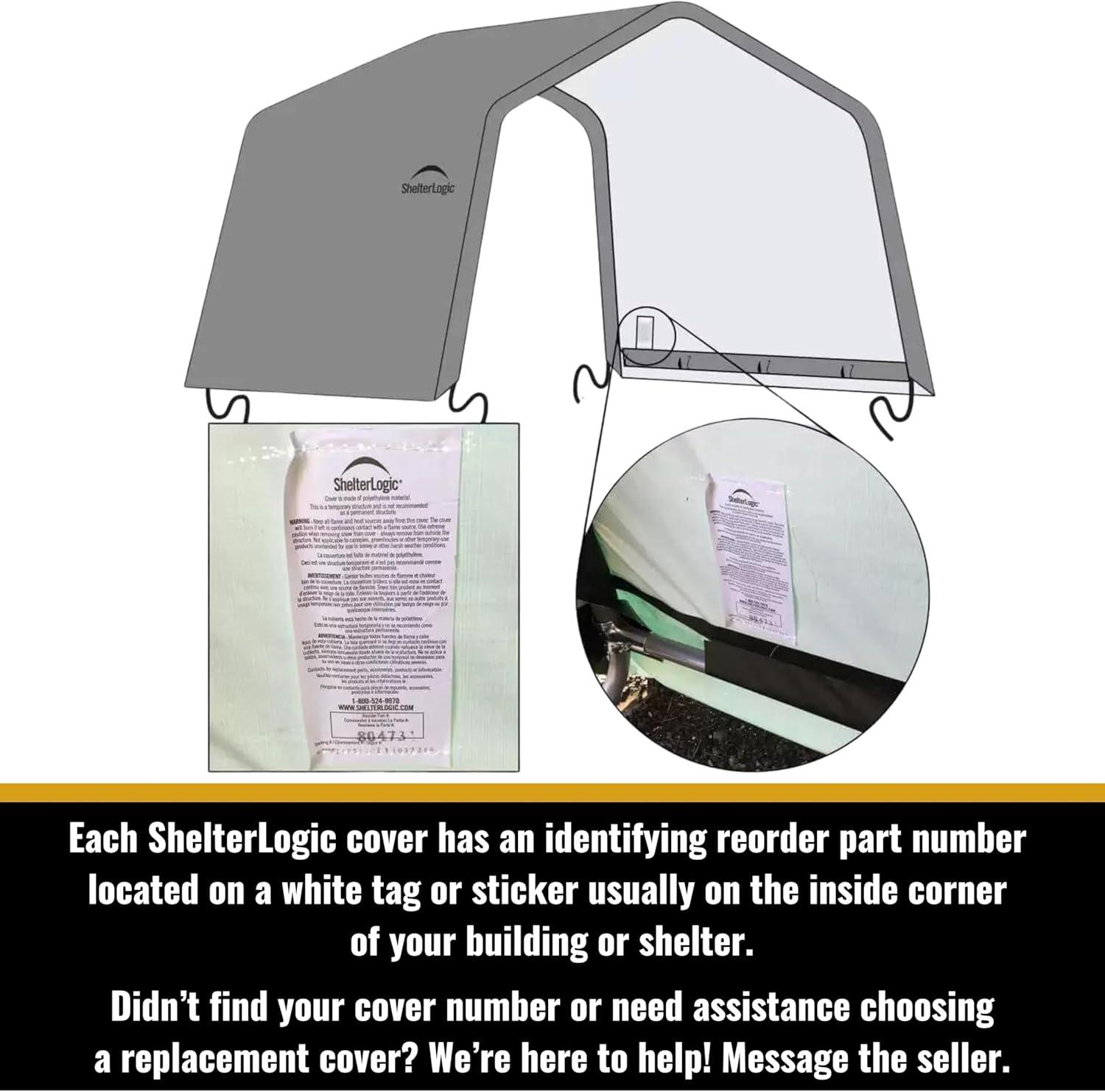 ShelterLogic Canopy Replacement Top - SuperMax 12 x 30 ft.