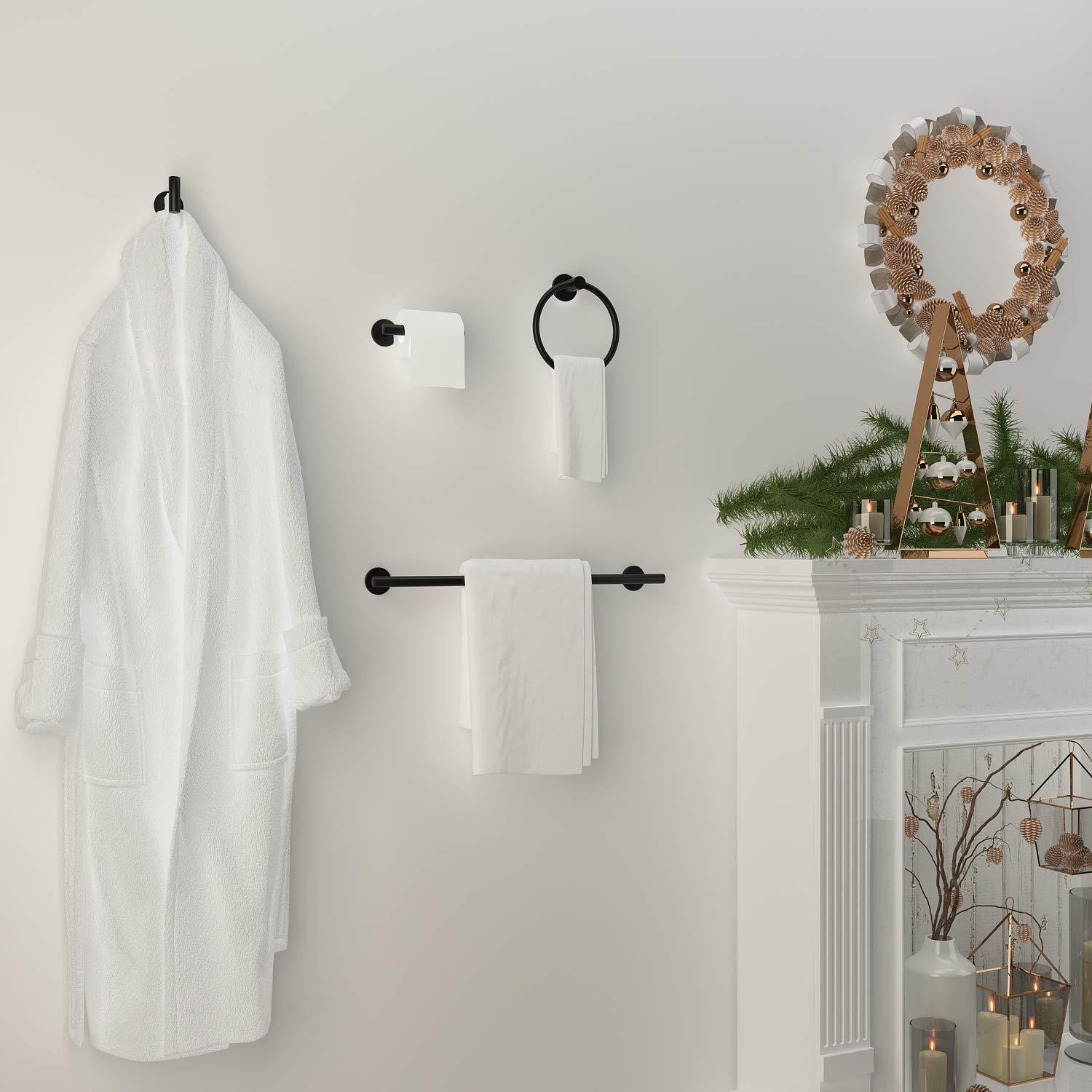 Marmolux Accessories 4 - Piece Bathroom Hardware Set S911-4BK