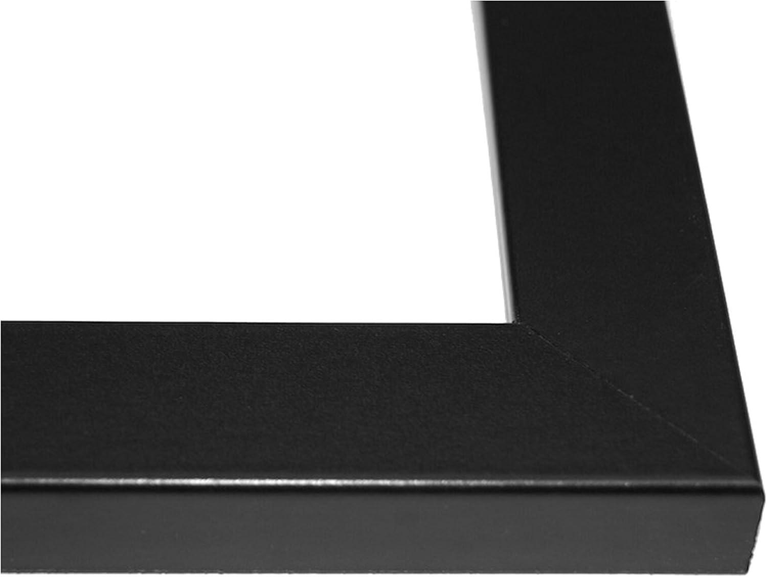 Black Collage Picture Frame with 4 White Mat Openings