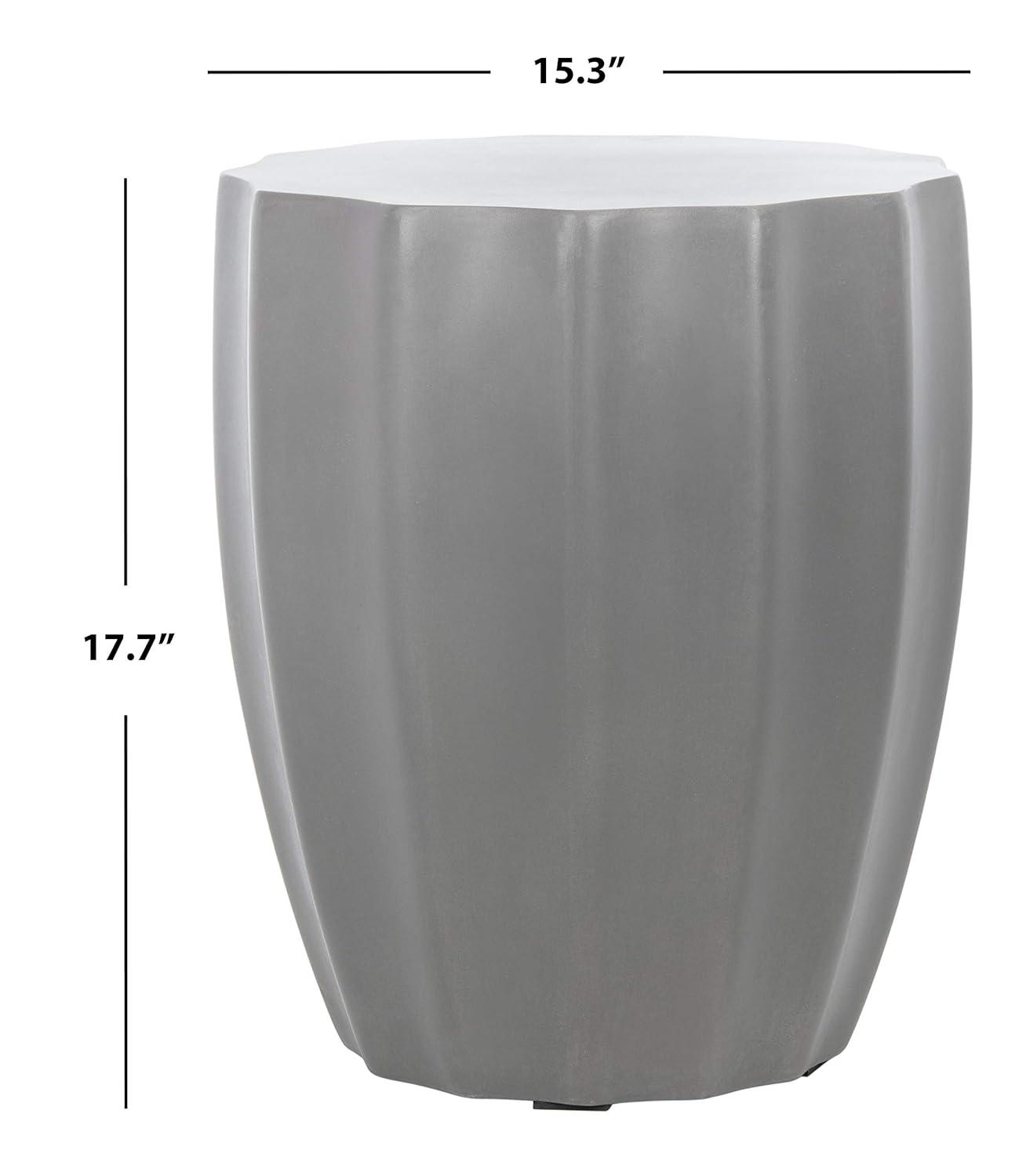 Jaslyn Accent Stool - Indoor/Outdoor - VNN1010 - Gray - Safavieh