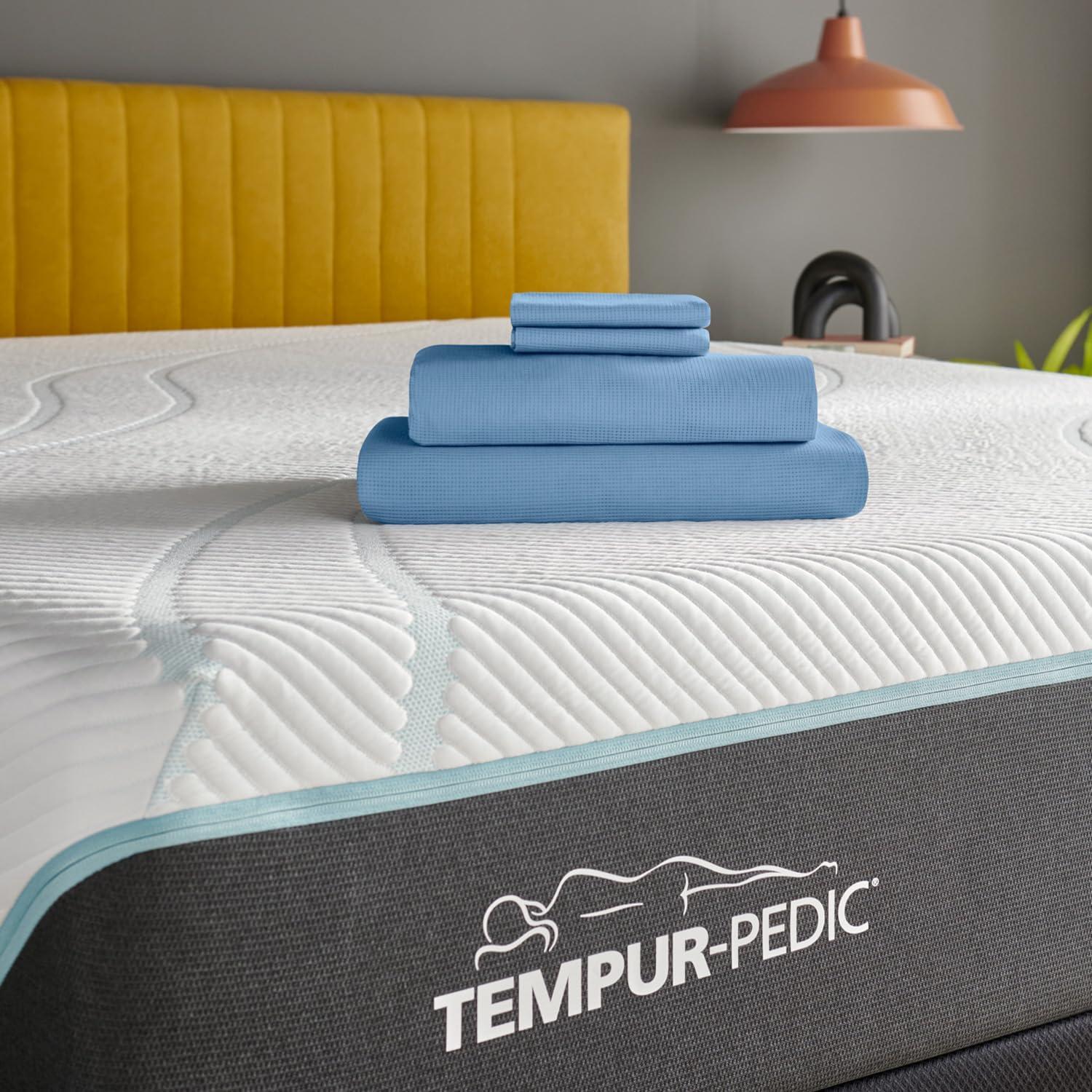 Tempur-Pedic ProAir Soft Cotton Sheet Set Blue Azure, Split King