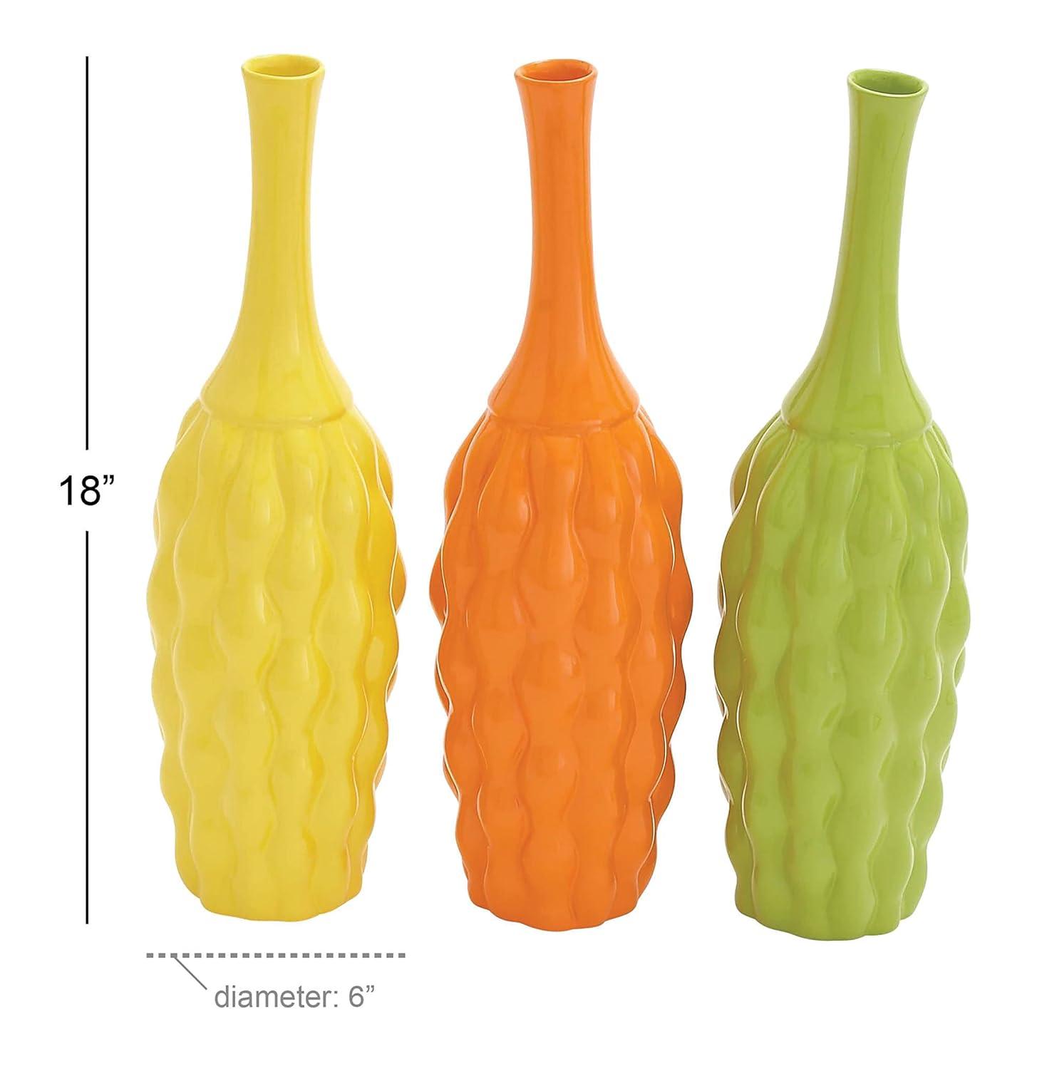 Novogratz Ceramic Multi Colored Decorative Vase Set & Reviews | Wayfair