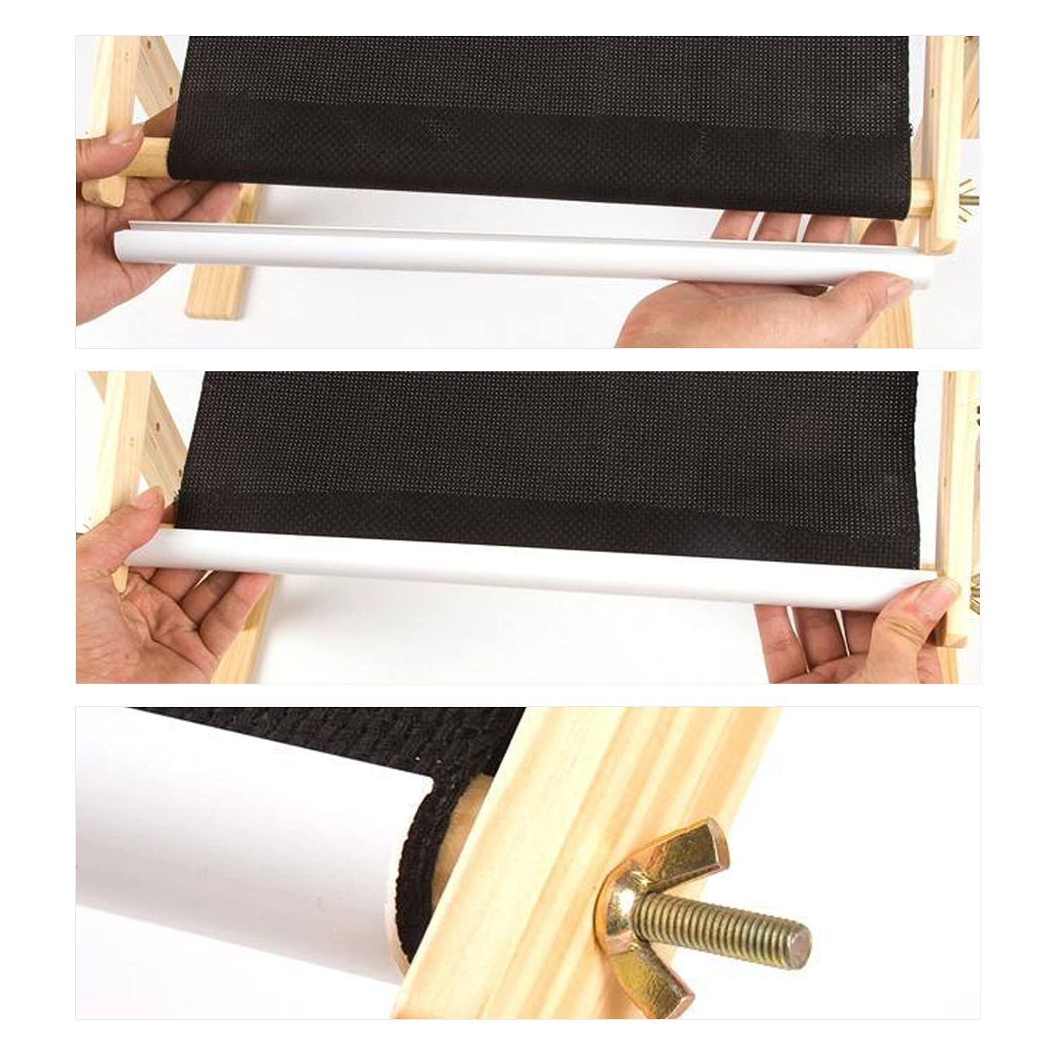 Adjustable Cross Stitch & Embroidery Hoop Stand - Tapestry & Quilting Frame Stand with 5 Height Levels (20" x 15.7")