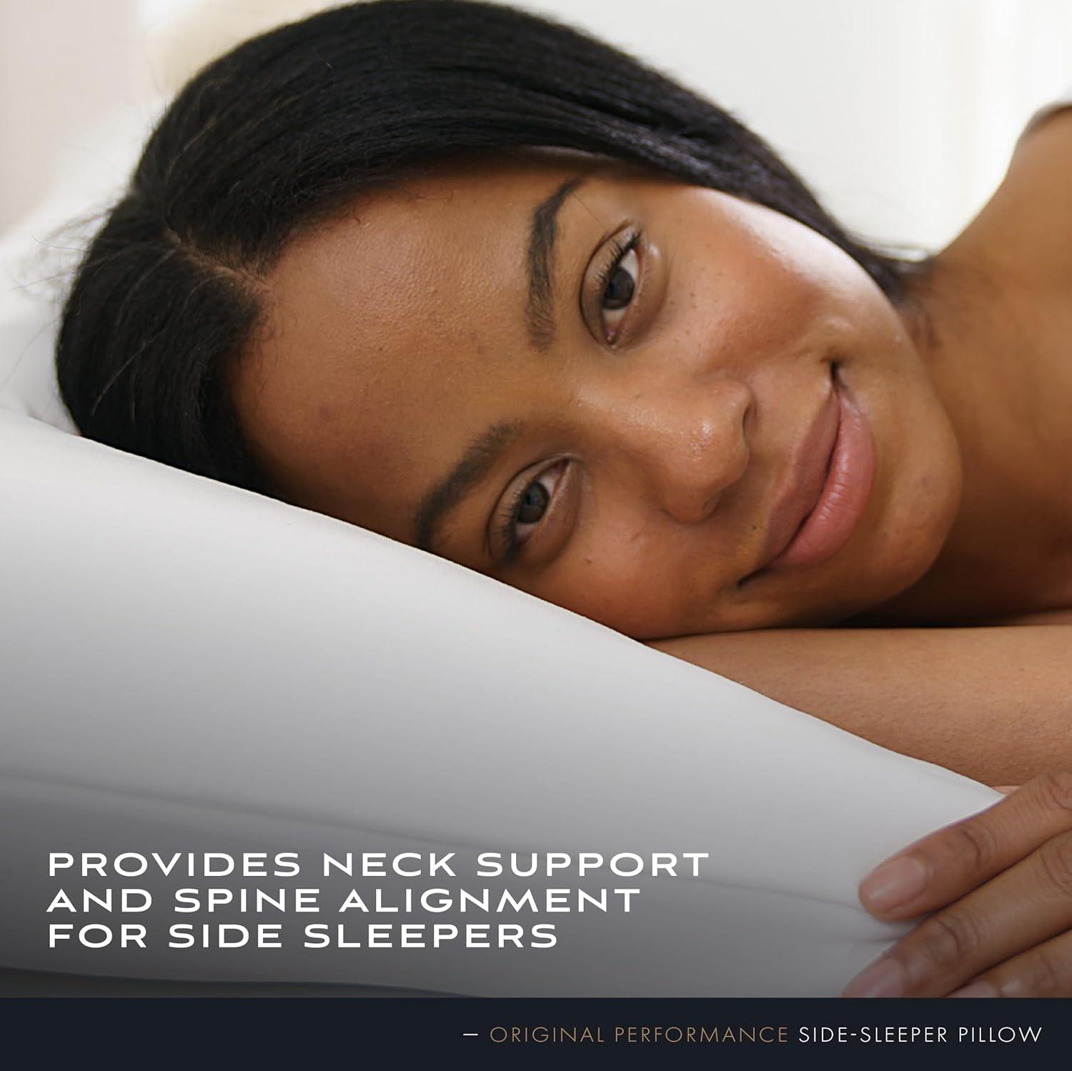 SHEEX Original Performance Down-Alternative Side Sleeper Pillow, Cooling Pillow with Support, King