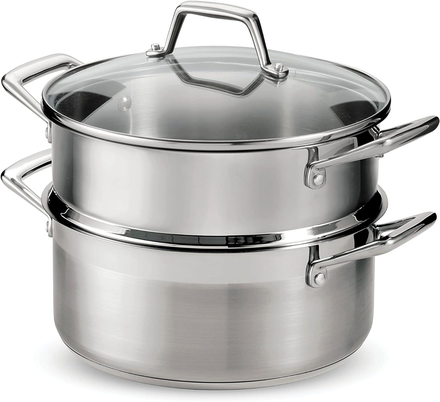 Tramontina 5 qt. Stainless Steel Steamer Pot with Lid