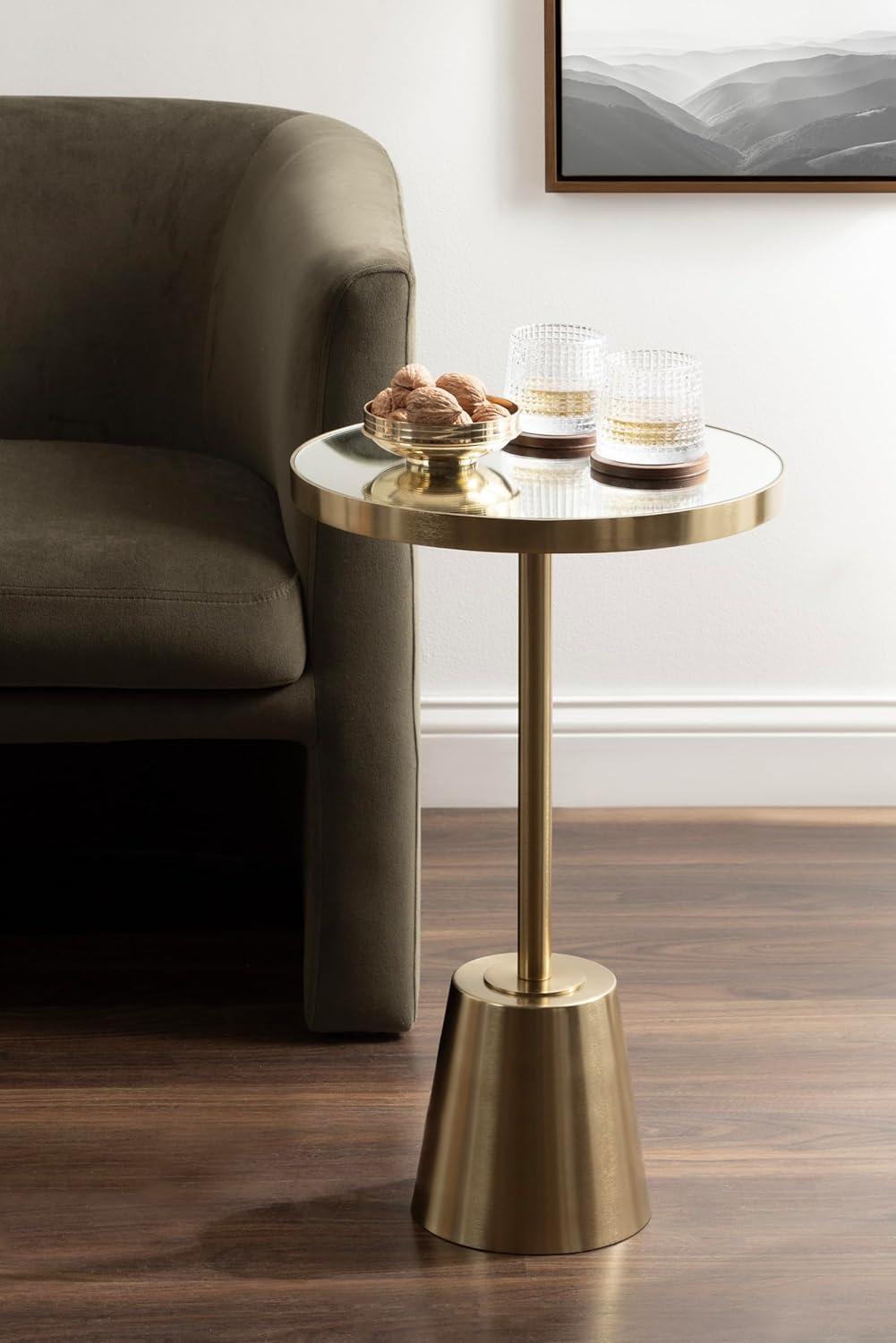 Kate and Laurel Tira Round Side Table